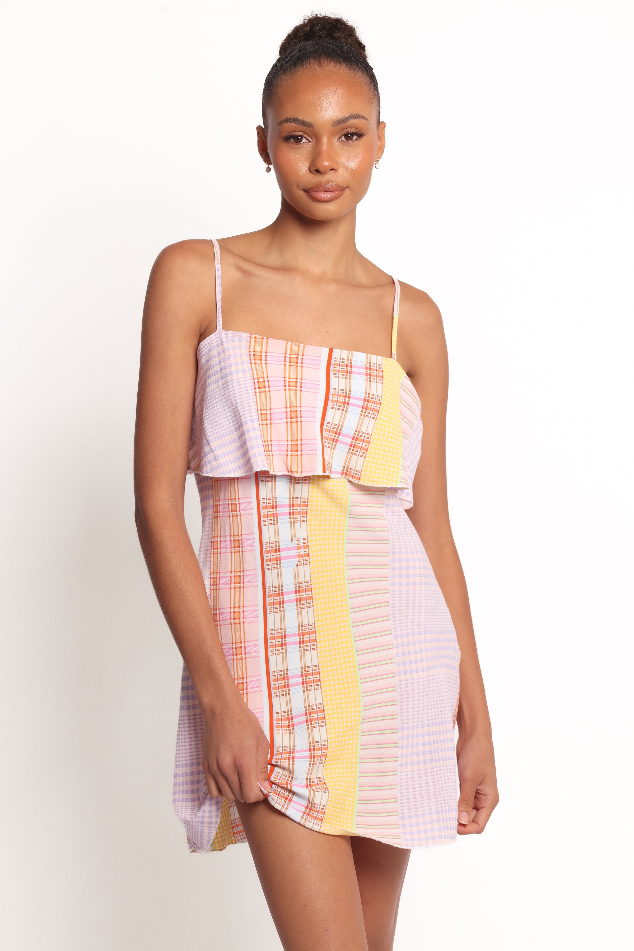 DRESSES Junia Mini Dress - Pink Plaid