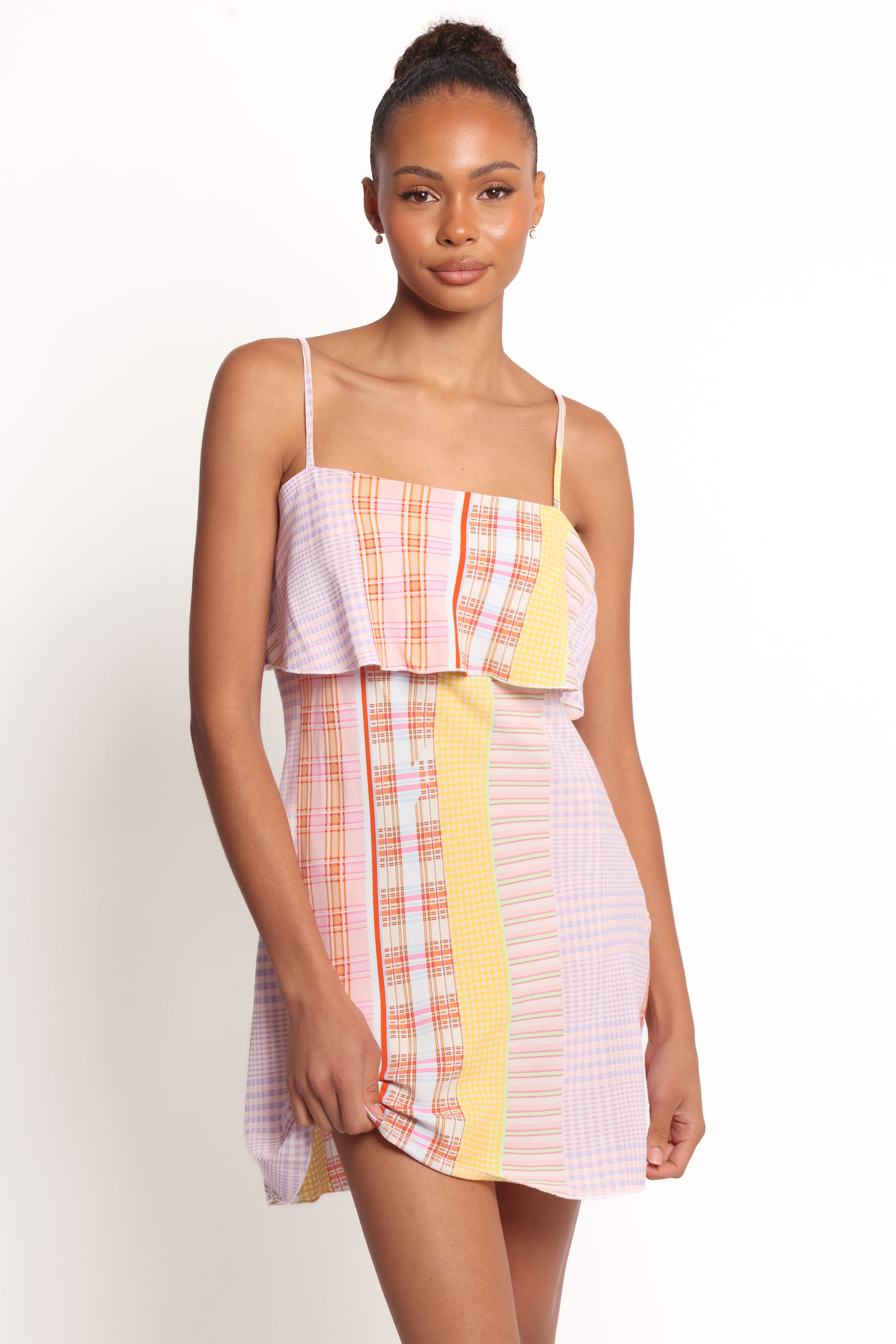 DRESSES Junia Mini Dress - Pink Plaid