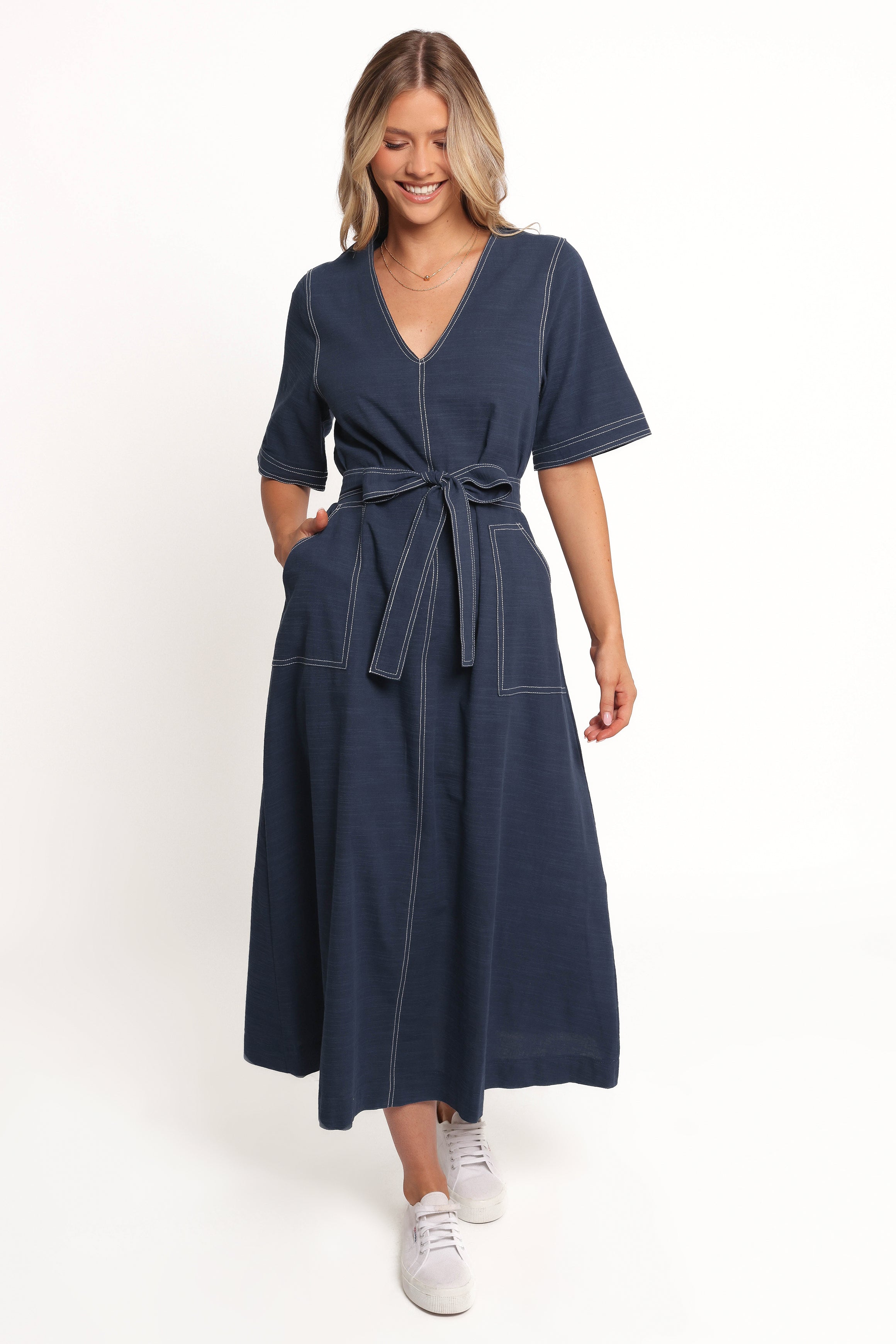 DRESSES Kade Midi Dress - Blue