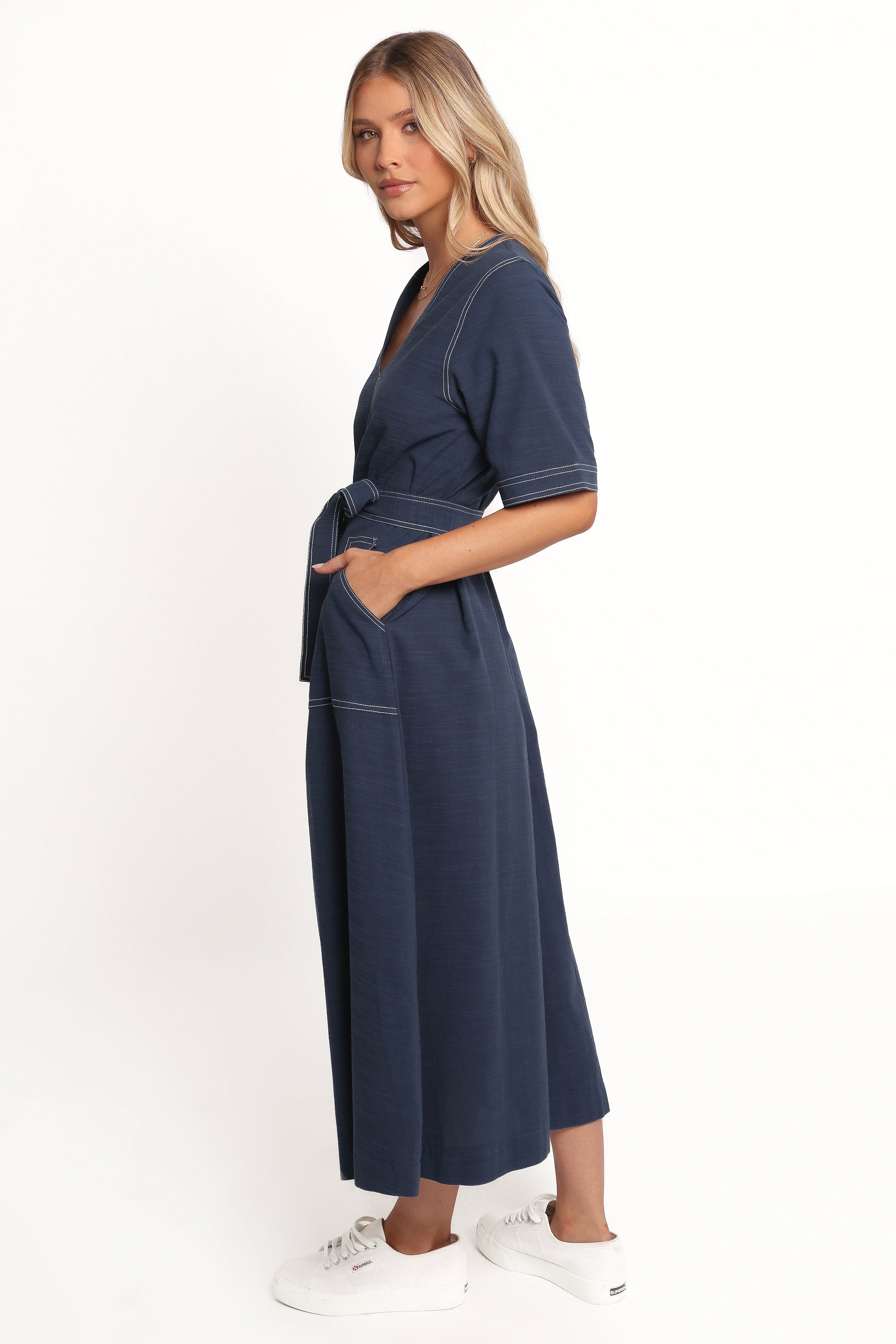 DRESSES Kade Midi Dress - Blue