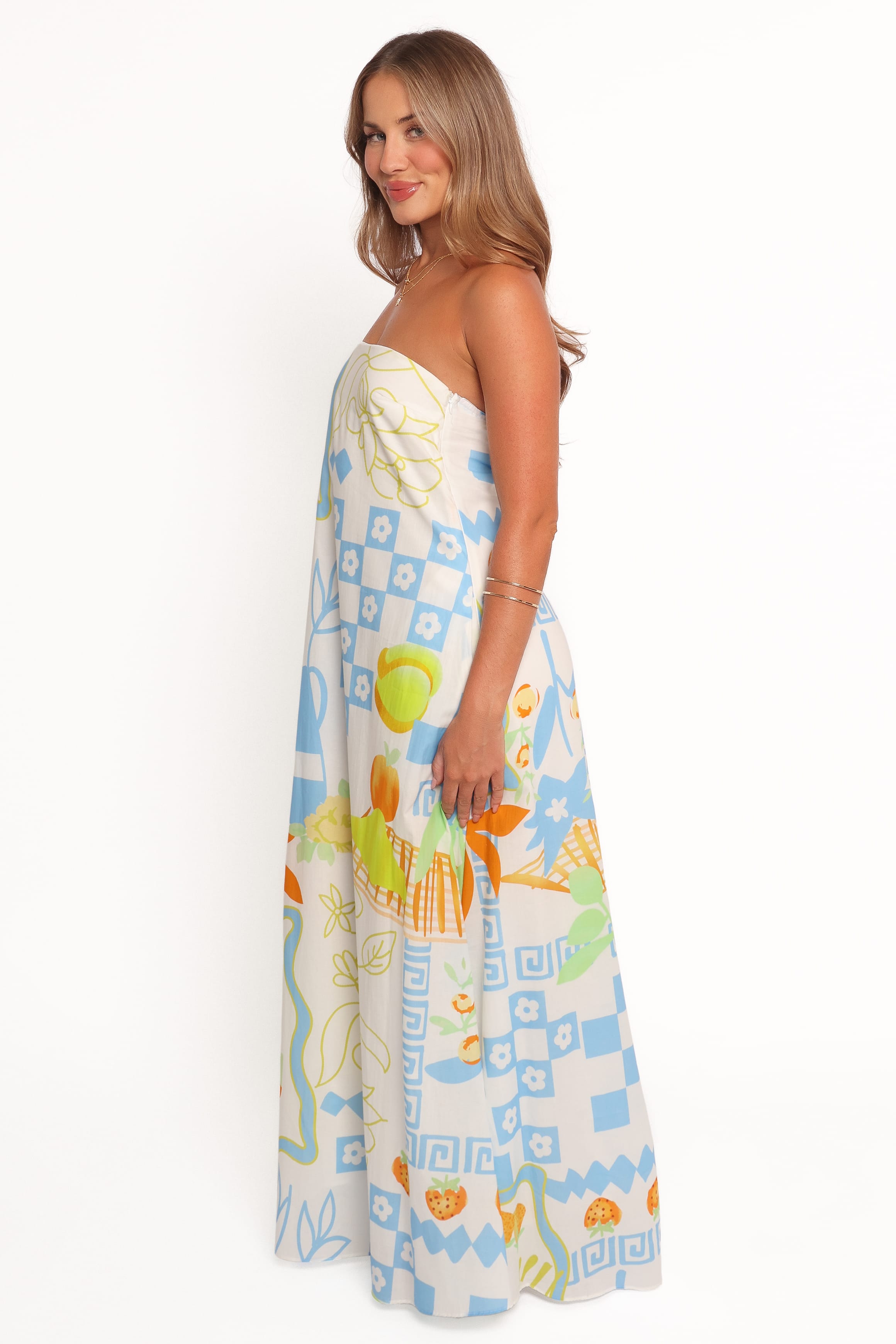 DRESSES Kaelani Strapless Maxi Dress - Multi Print