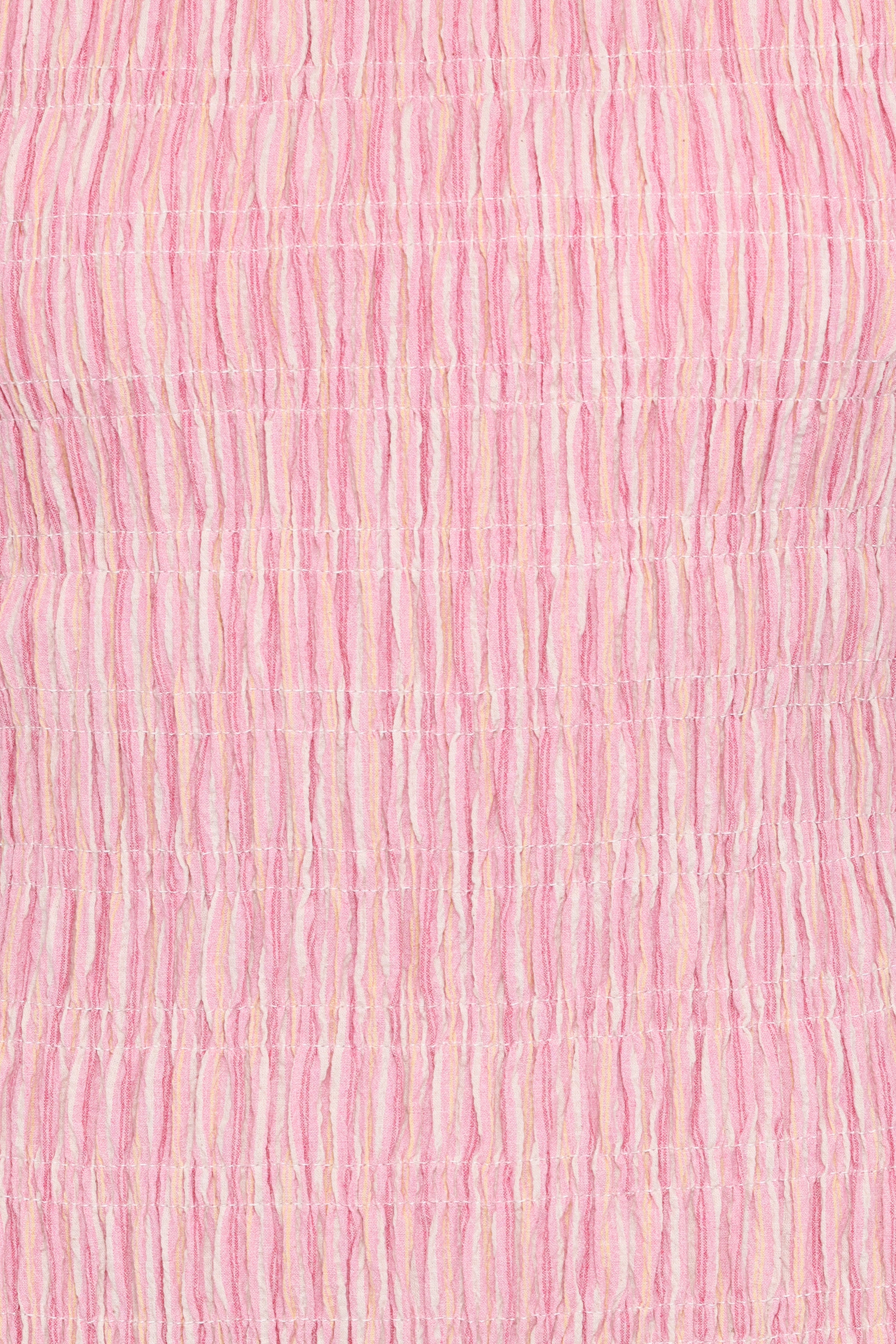 DRESSES Kaelyn Gather Mini Dress - Pink Stripe