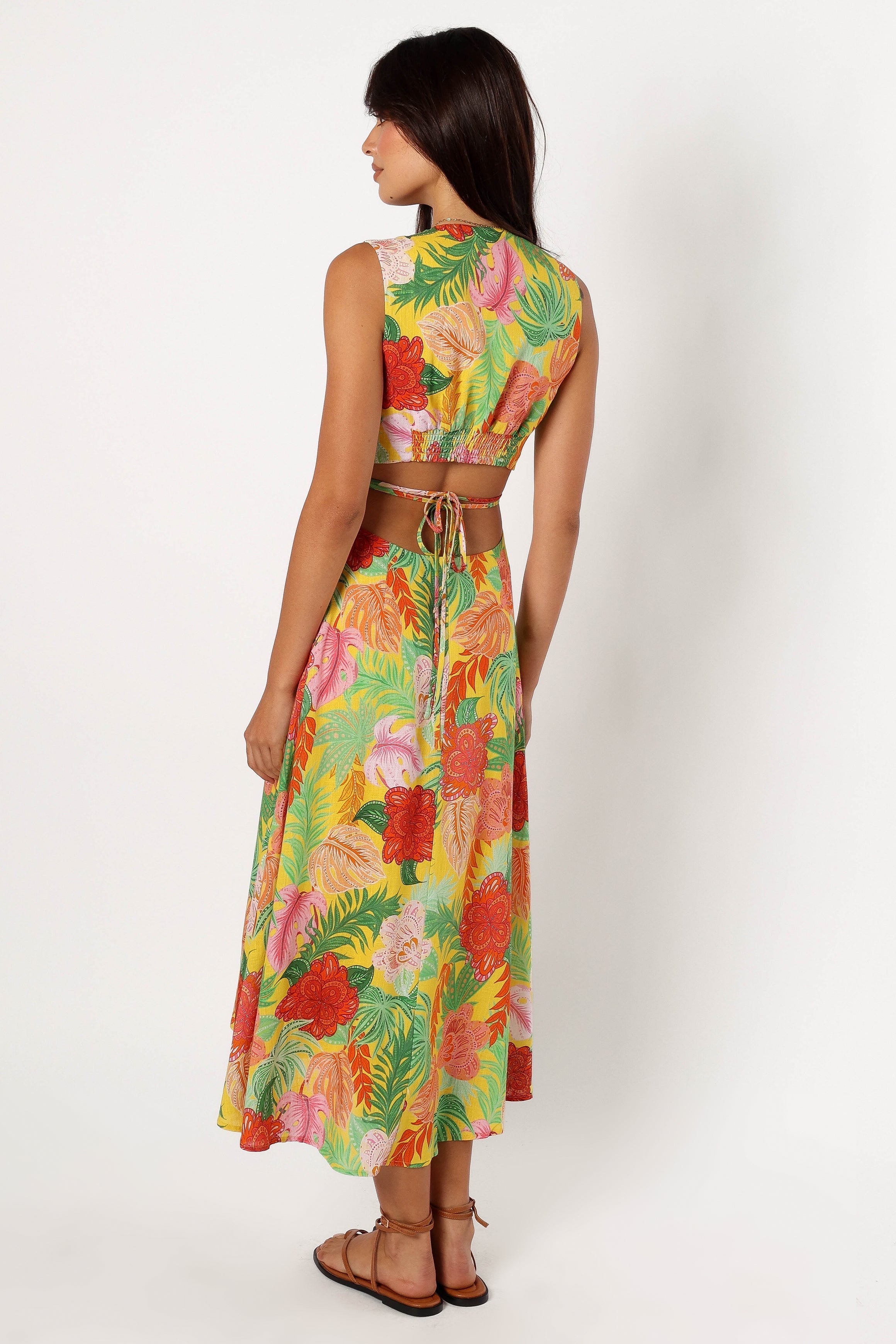 DRESSES @Kaia Midi Dress - Leilani Print