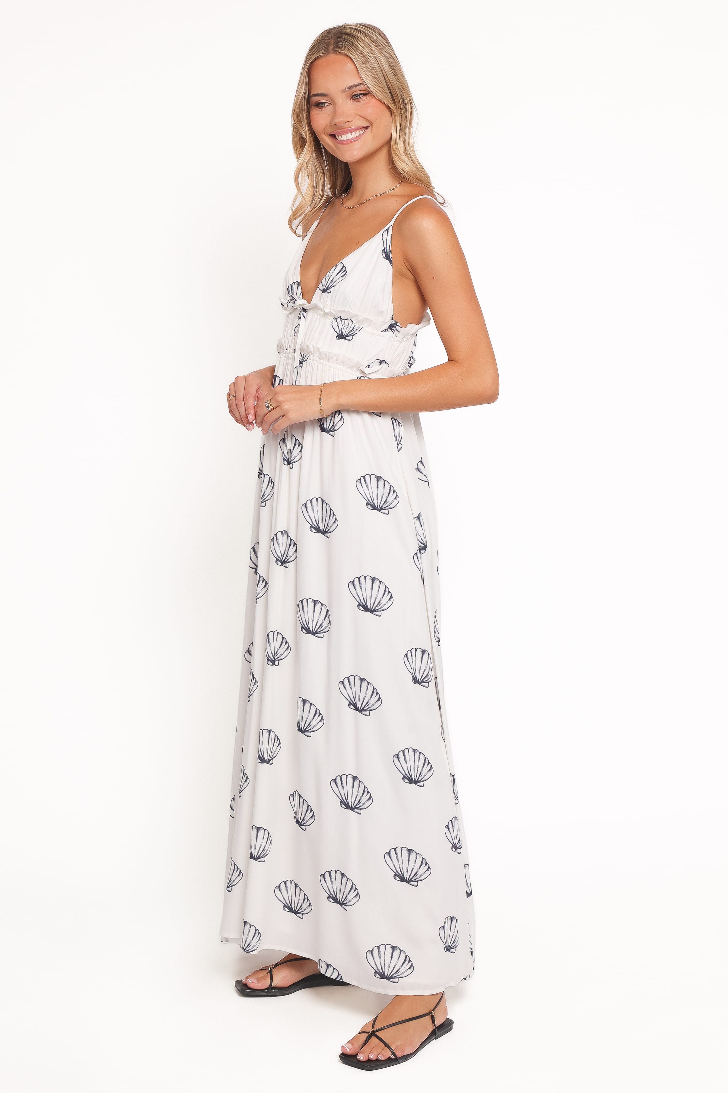 DRESSES Kalinda Maxi Dress - Blue Seashells