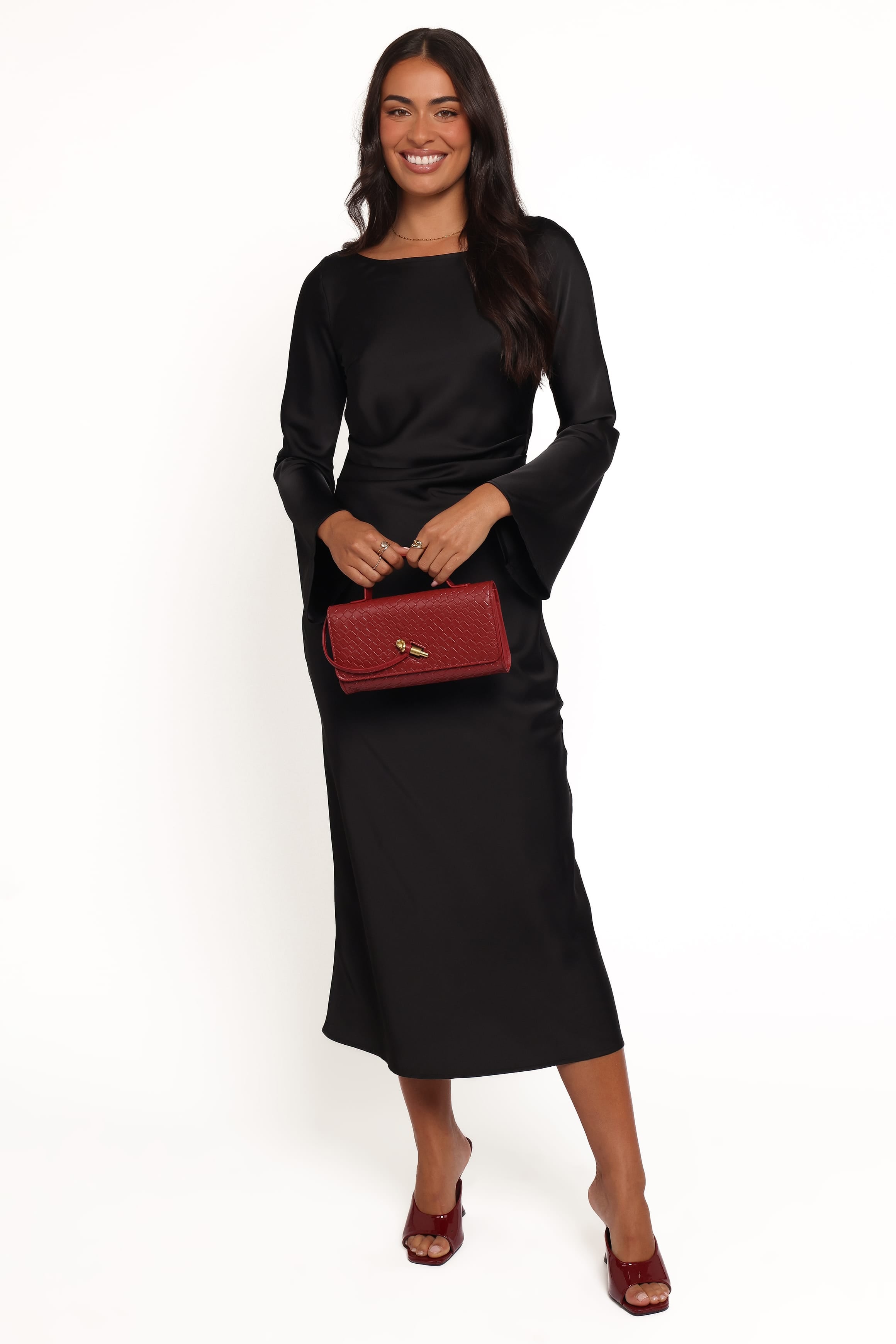 DRESSES Kalyssa Long Sleeve Maxi Dress - Black