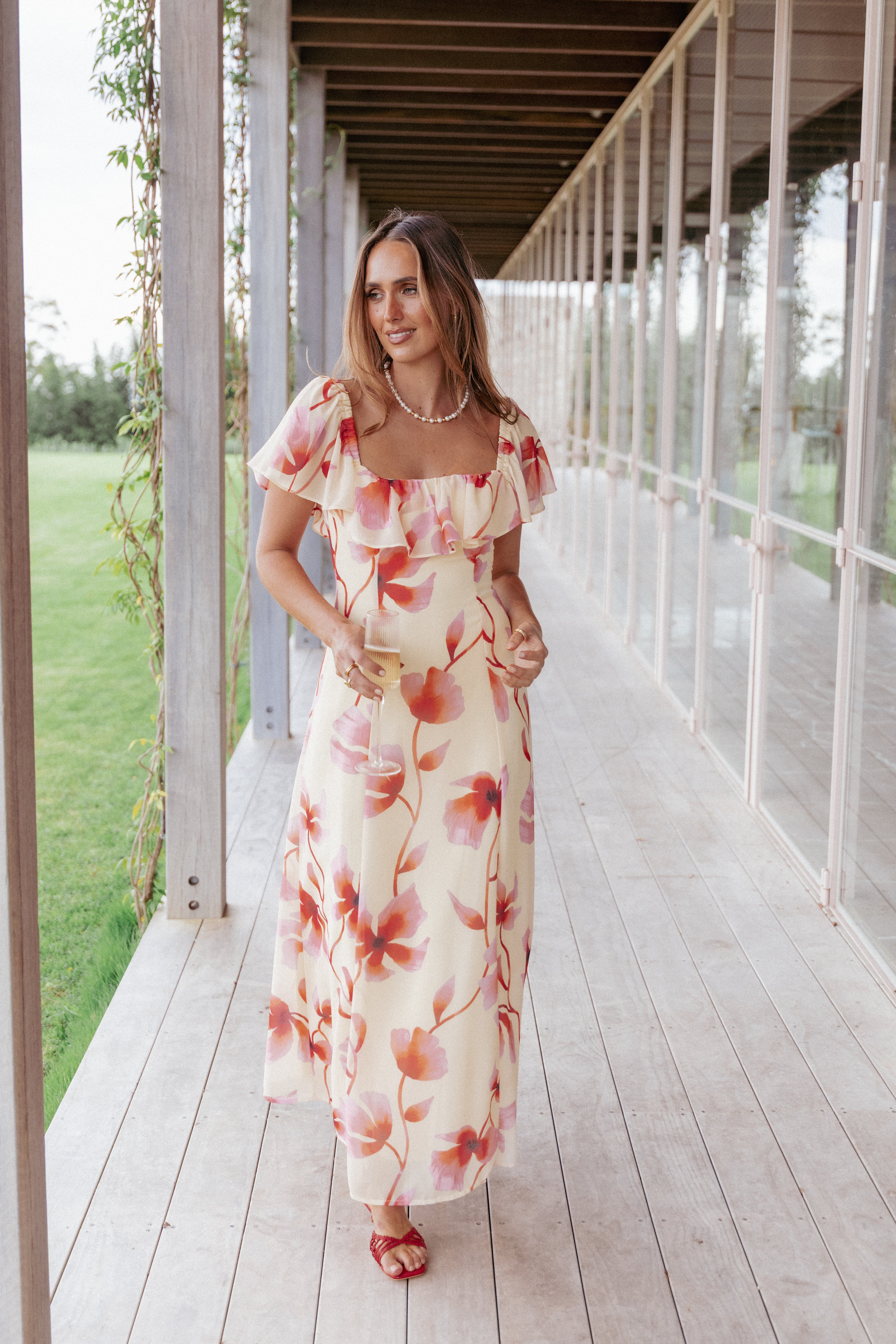 DRESSES Kamie Maxi Dress - Pink Floral