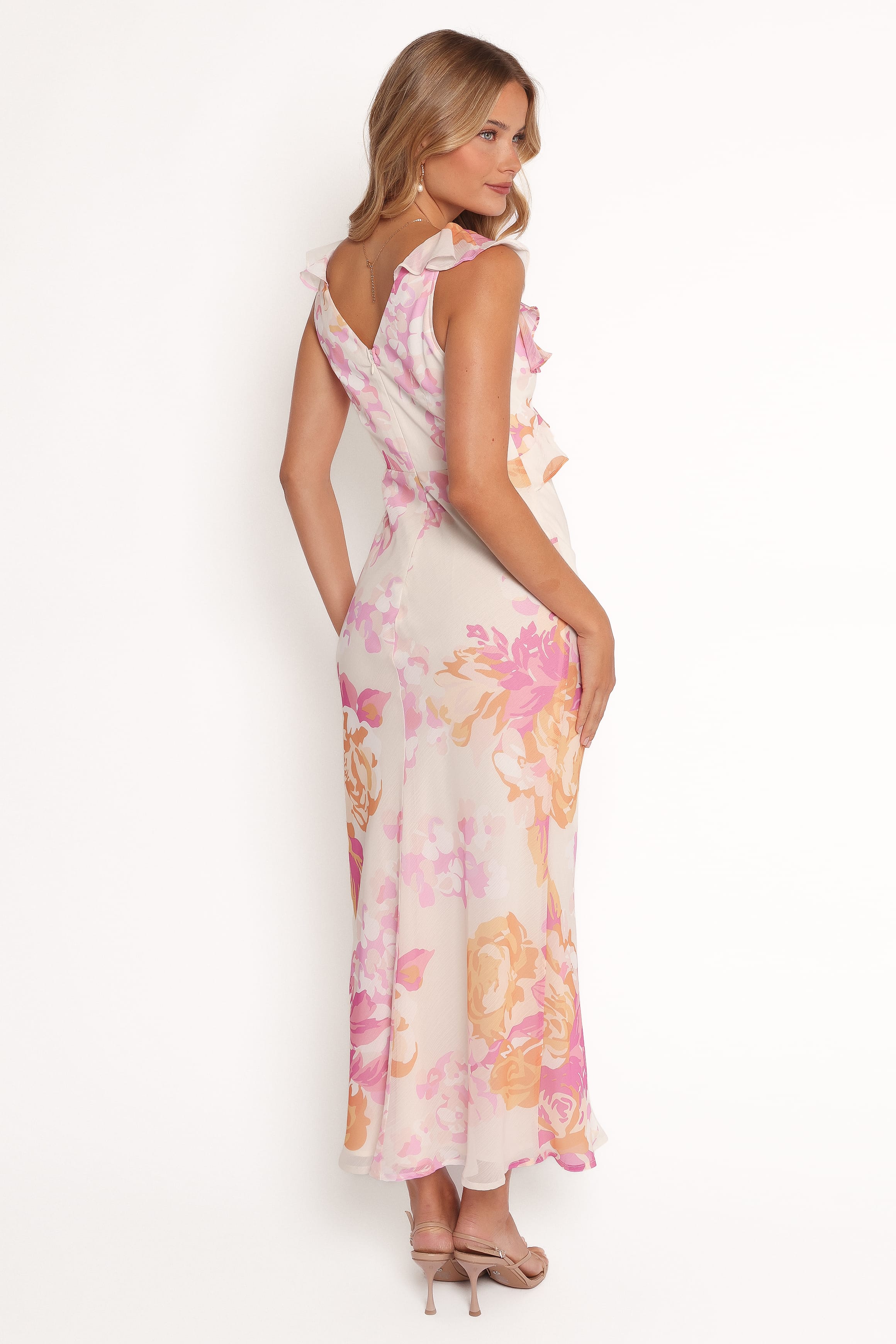 DRESSES Kaori Midi Dress - Pink Floral