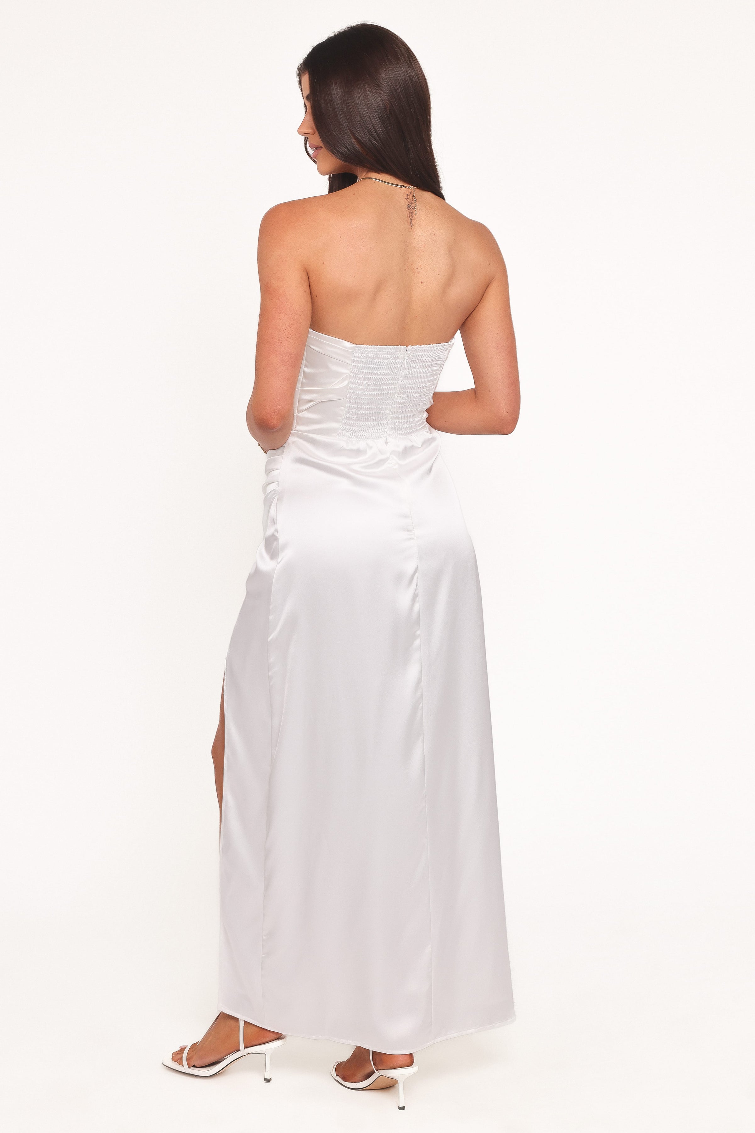 DRESSES Kara Strapless Maxi Dress - White