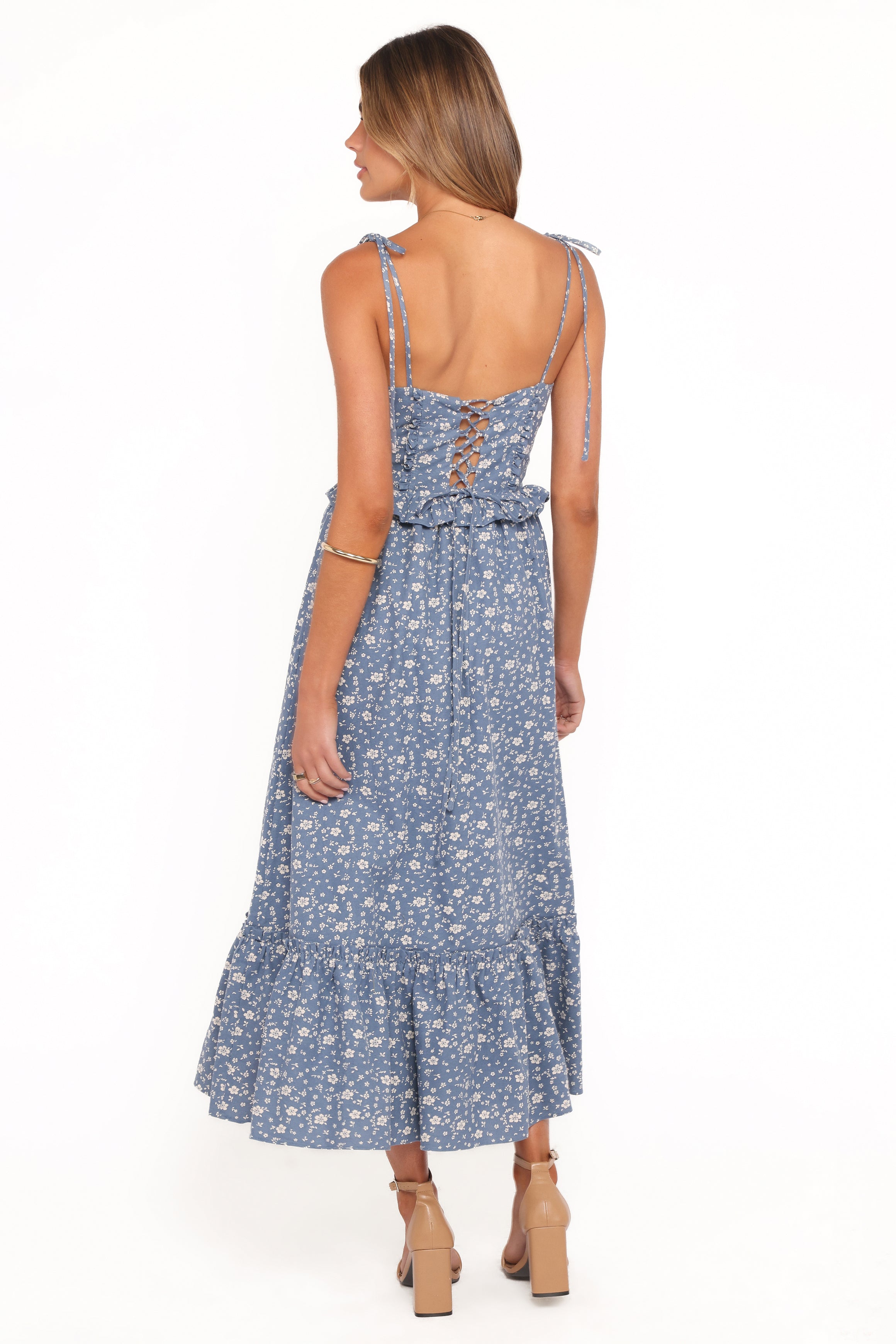 DRESSES Karie Midi Dress - Blue Floral