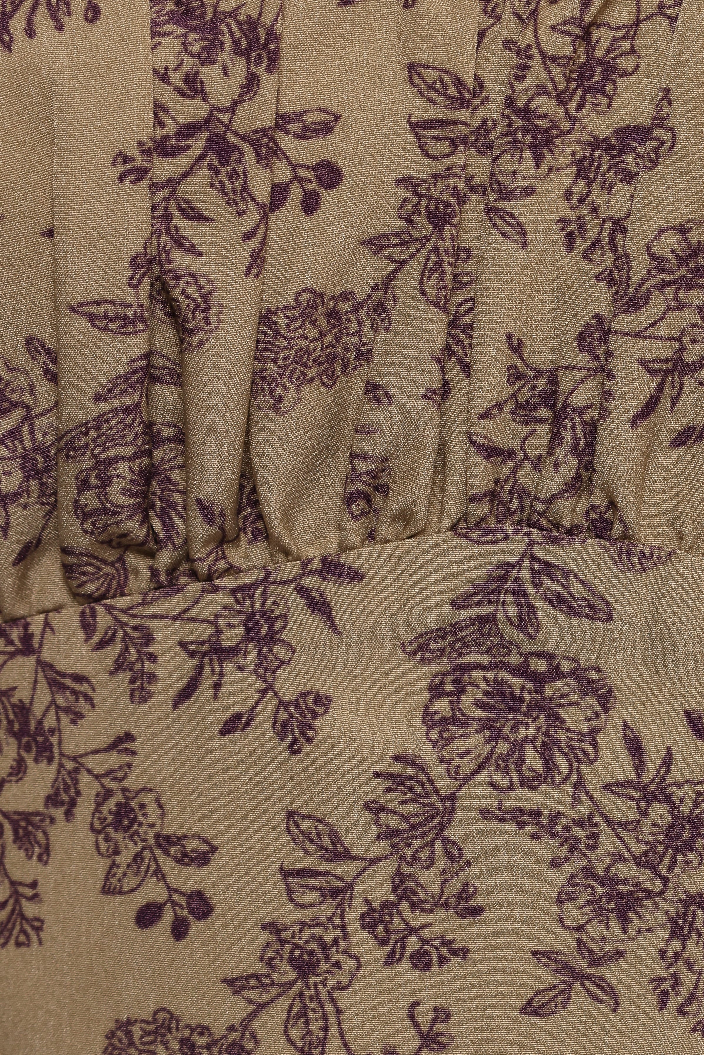 DRESSES Karie Midi Dress - Olive/Dark Purple