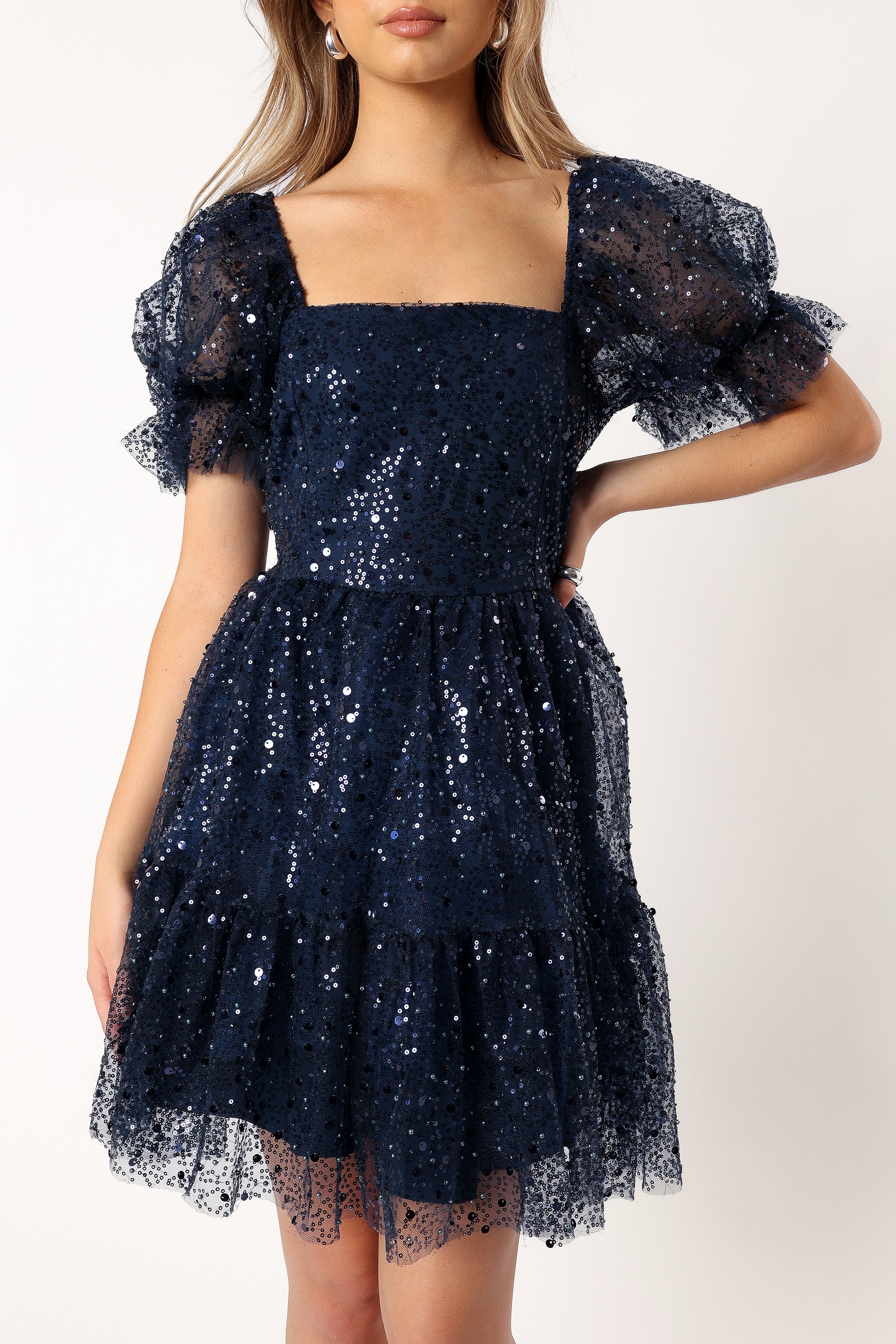 DRESSES @Karina Mini Dress - Navy