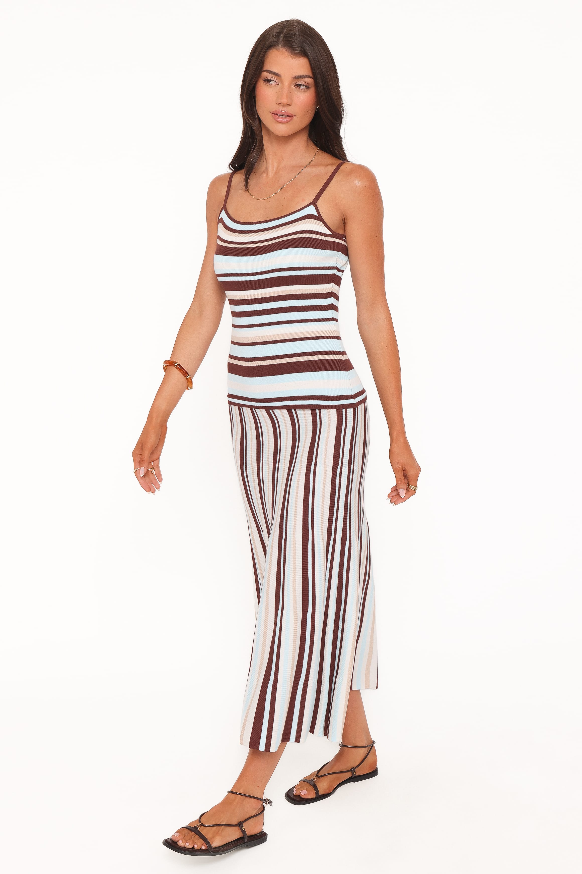 DRESSES Karlin Maxi Dress - Blue Stripe