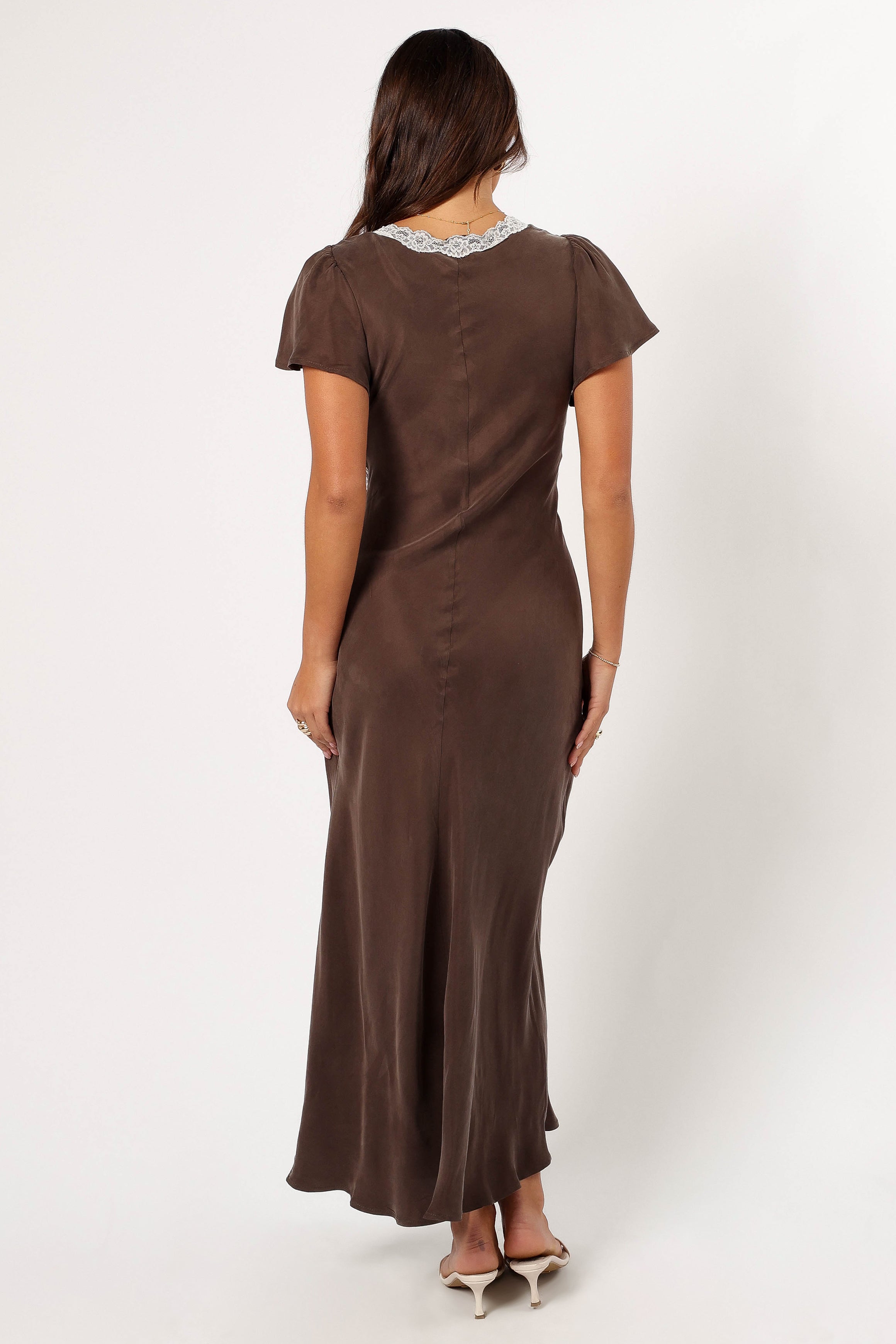 DRESSES @Kathryn Midi Dress - Warm Grey