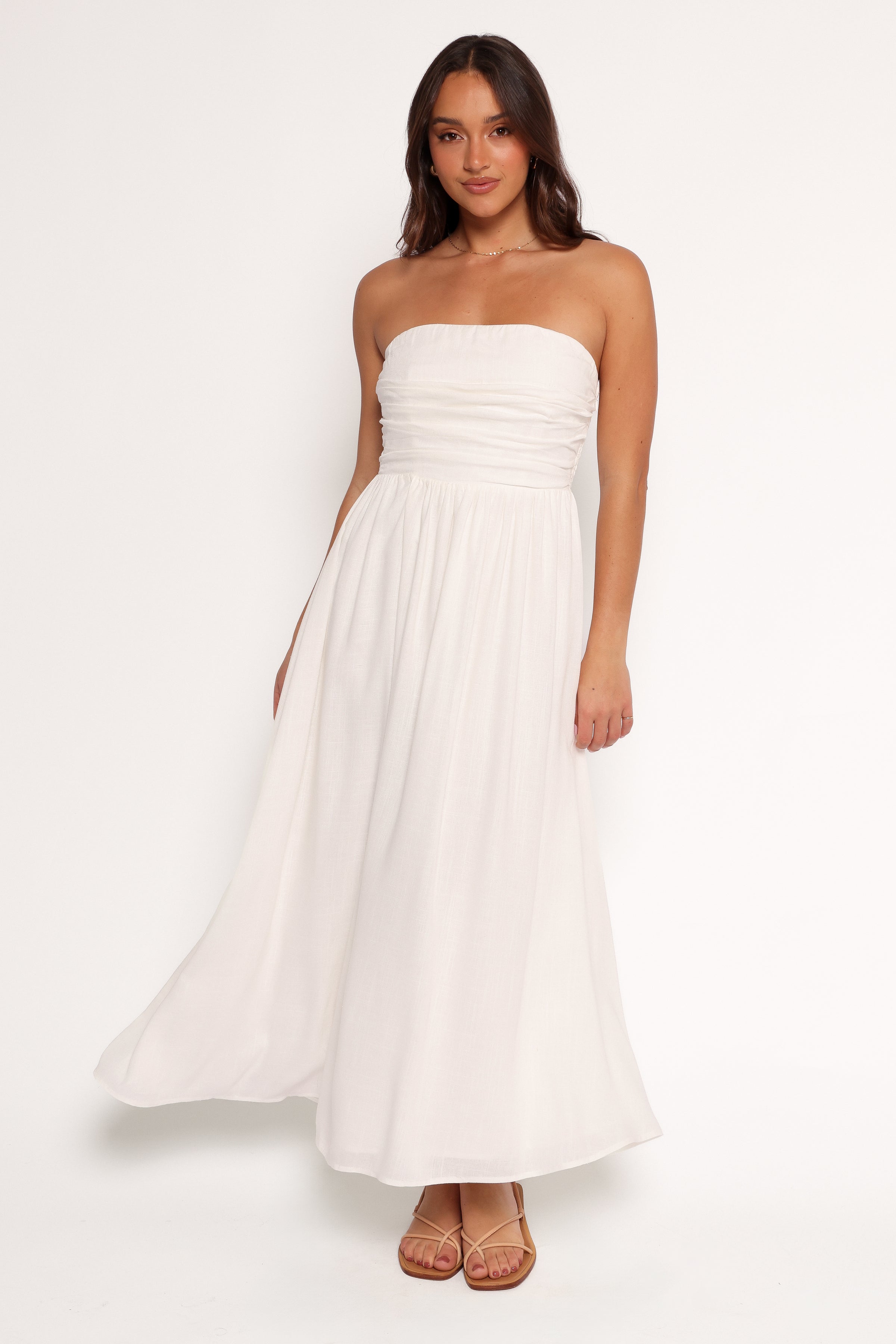 DRESSES Kayt Strapless Dress - White