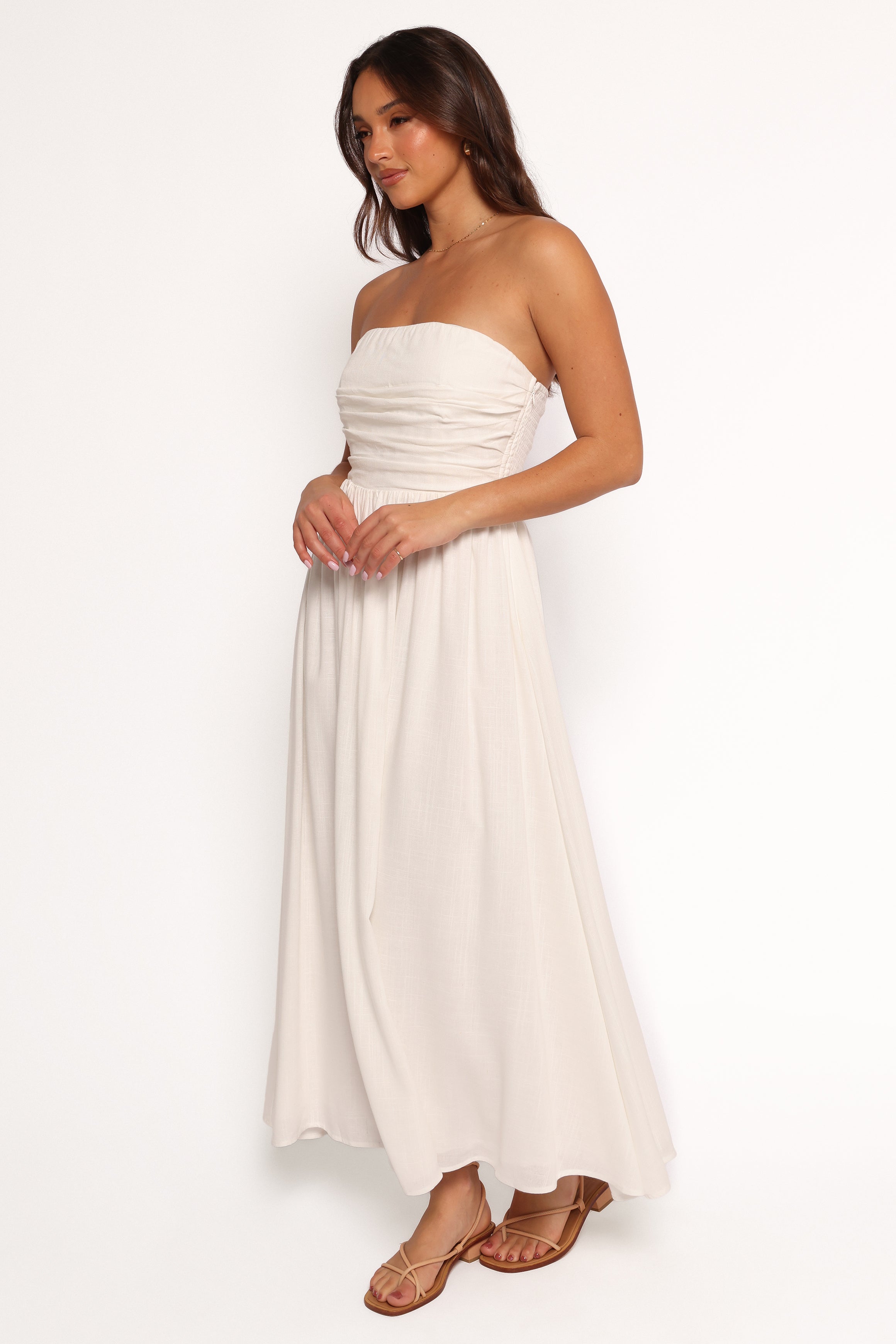 DRESSES Kayt Strapless Dress - White