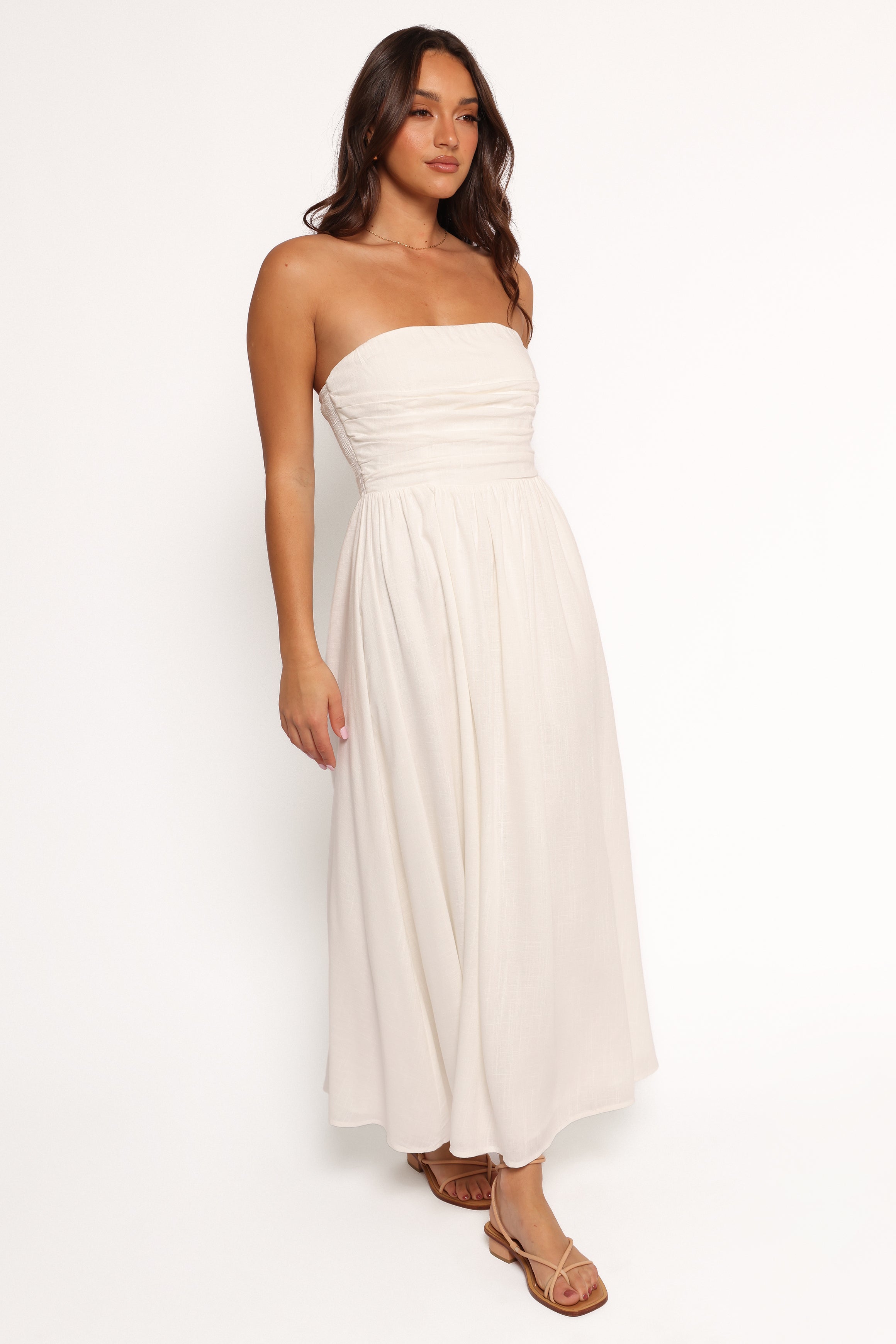 DRESSES Kayt Strapless Dress - White