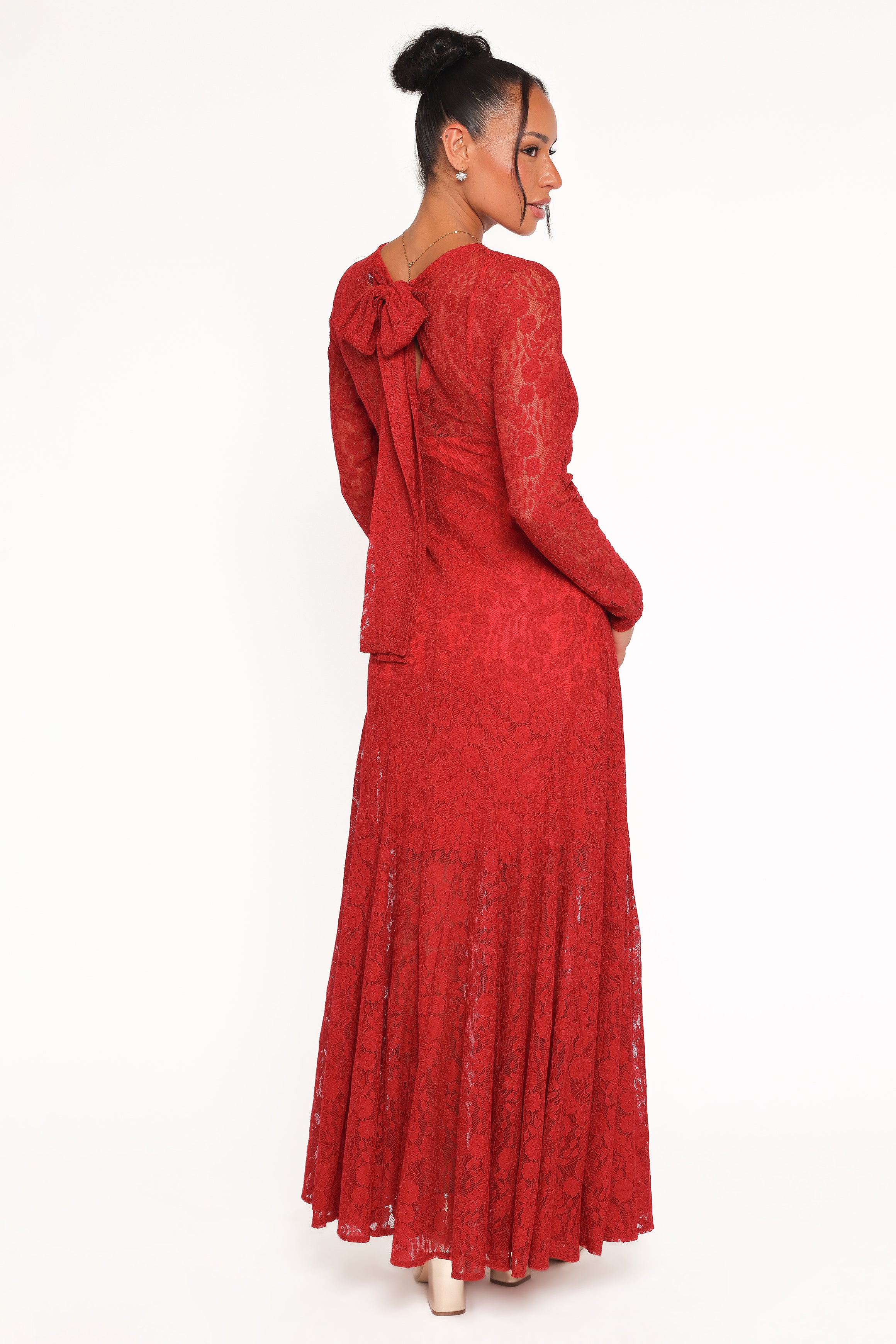 DRESSES Keani Long Sleeve Maxi Dress - Red