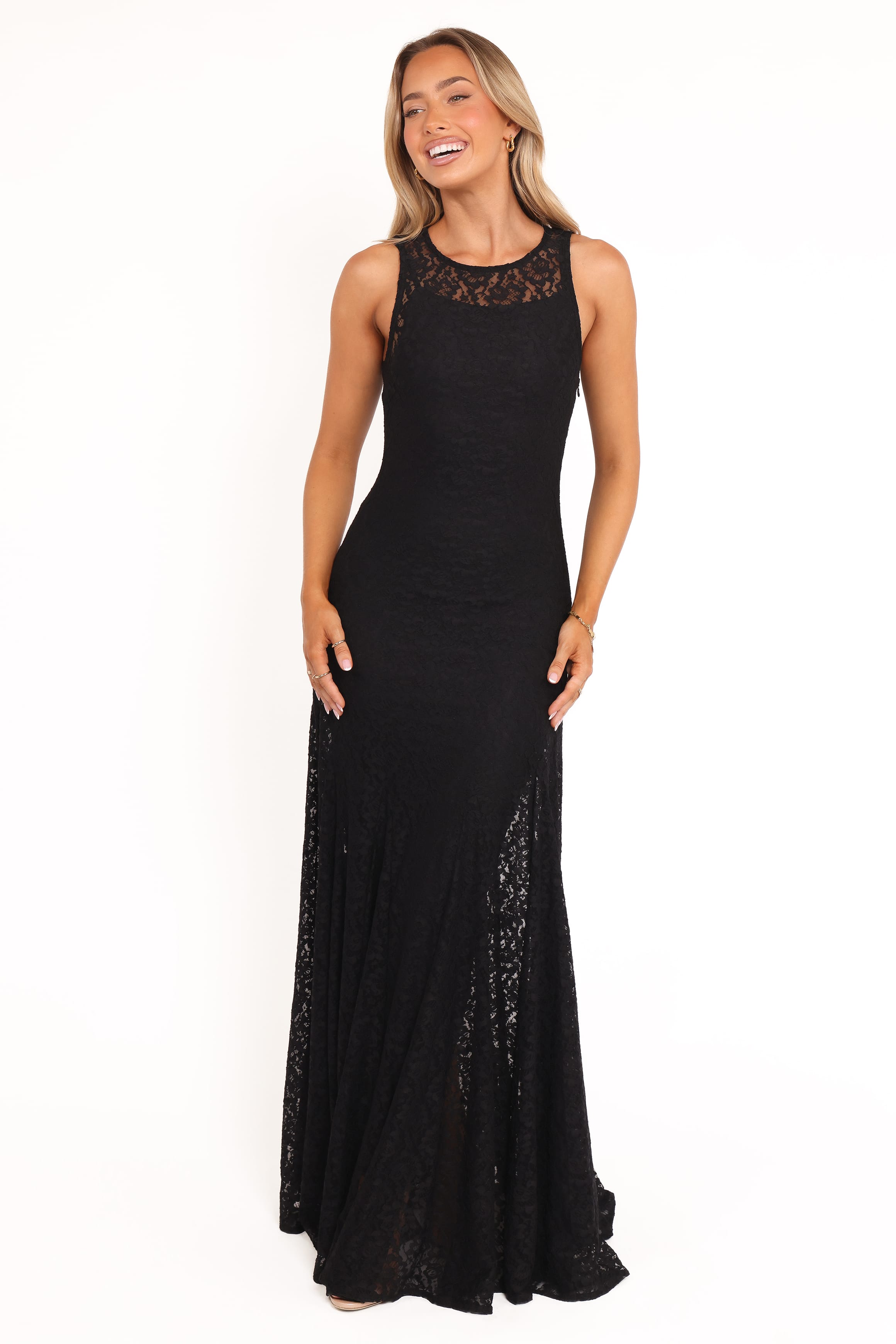 DRESSES Keani Maxi Dress - Black Lace