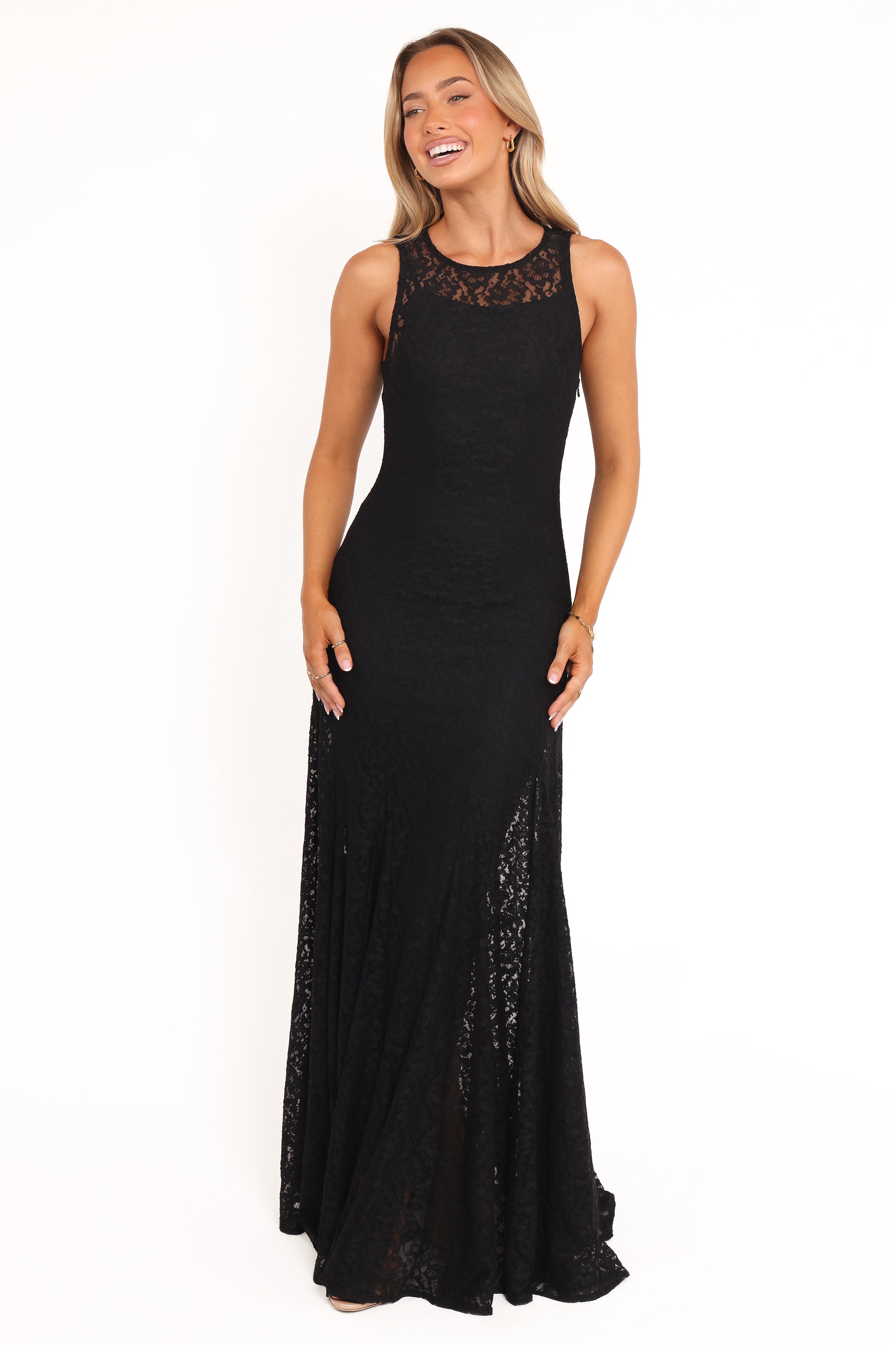 DRESSES Keani Maxi Dress - Black Lace
