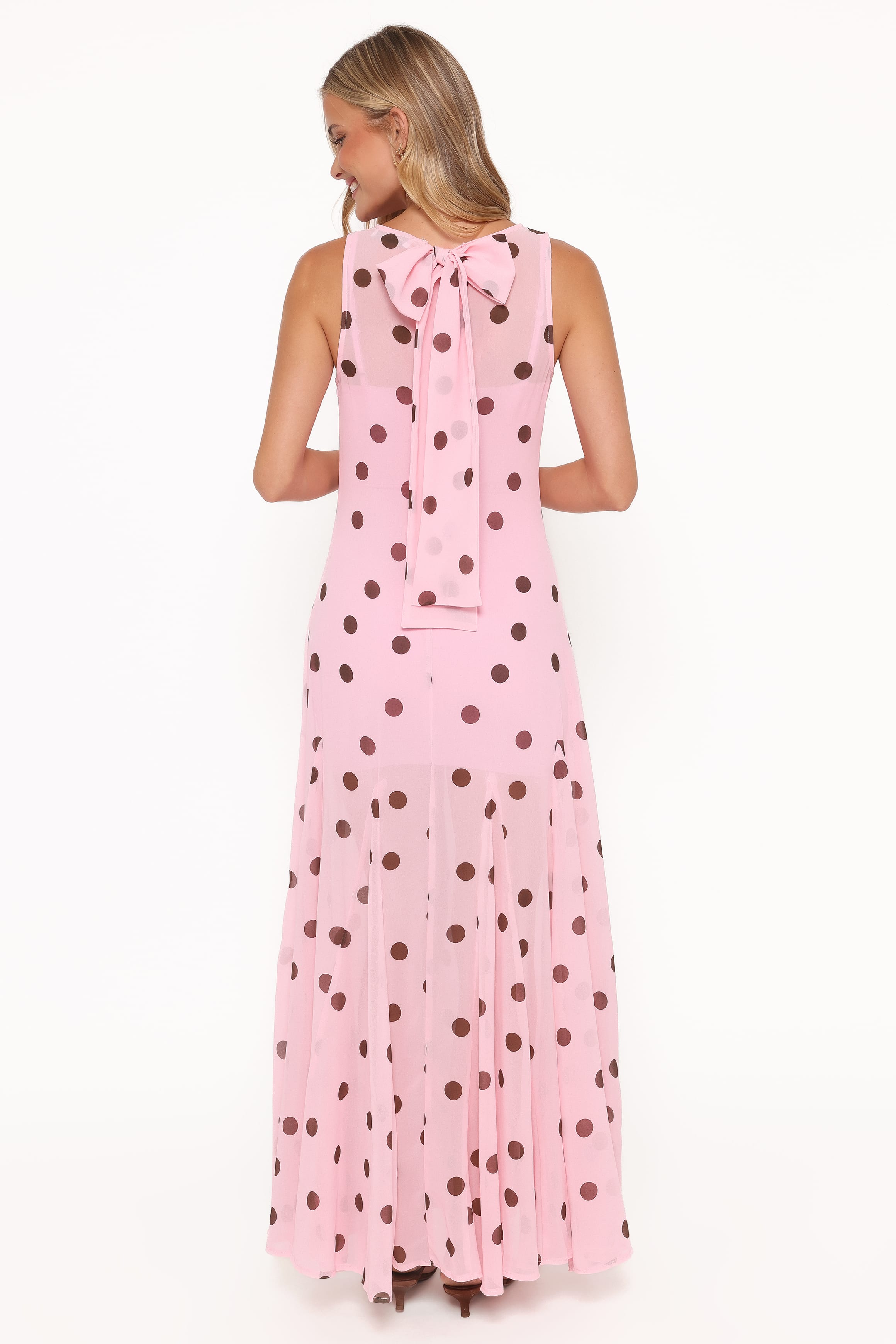 DRESSES Keani Maxi Dress - Pink Polka Dot