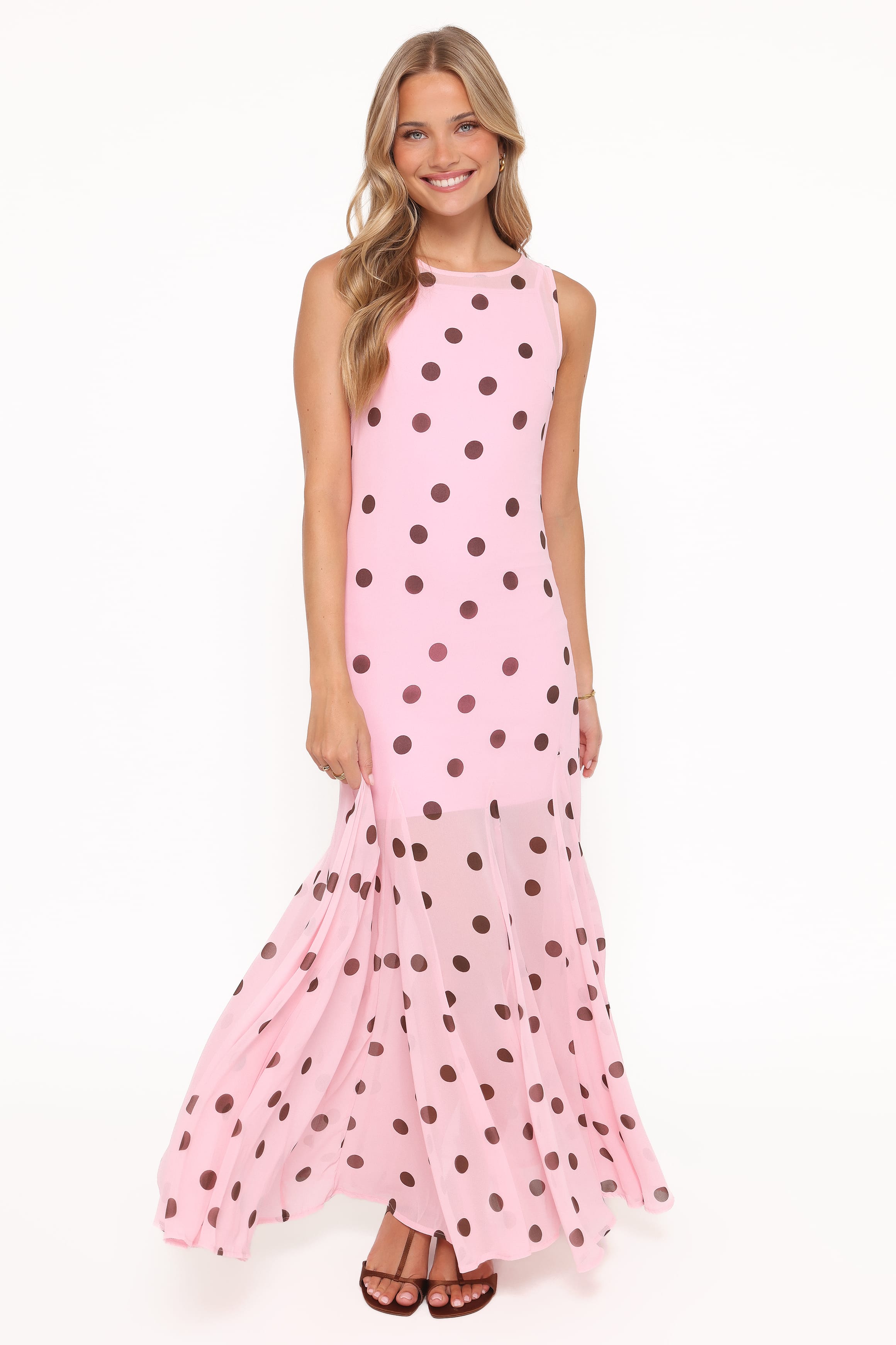 DRESSES Keani Maxi Dress - Pink Polka Dot