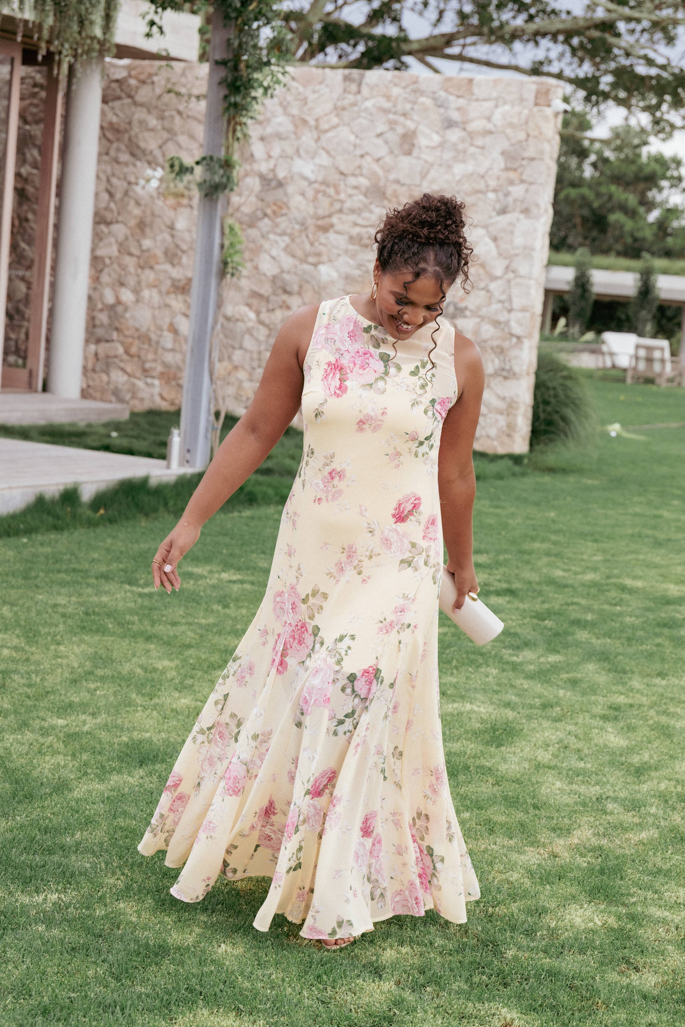 DRESSES Keani Maxi Dress - Yellow Floral