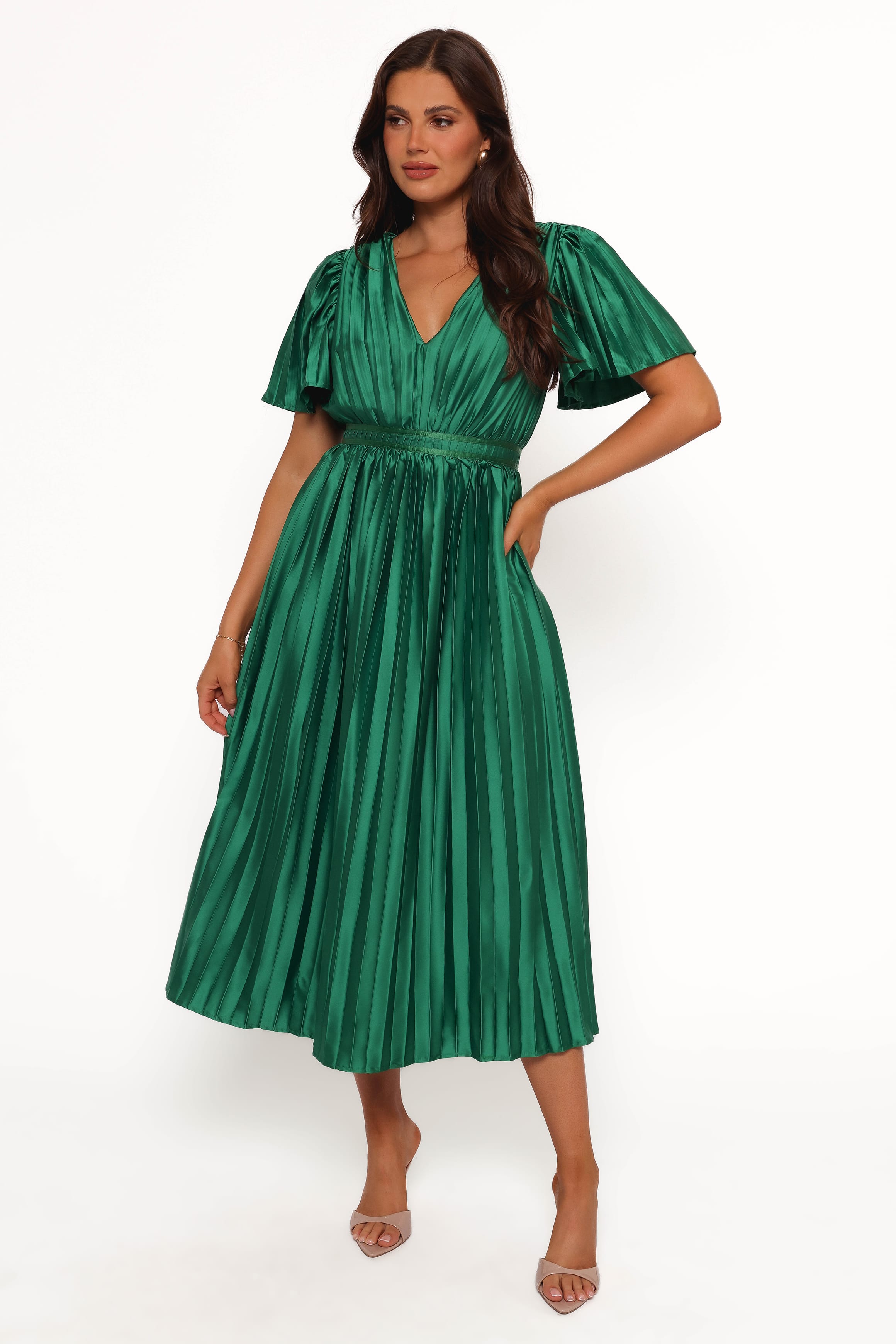 DRESSES Keelah Midi Dress - Emerald Green