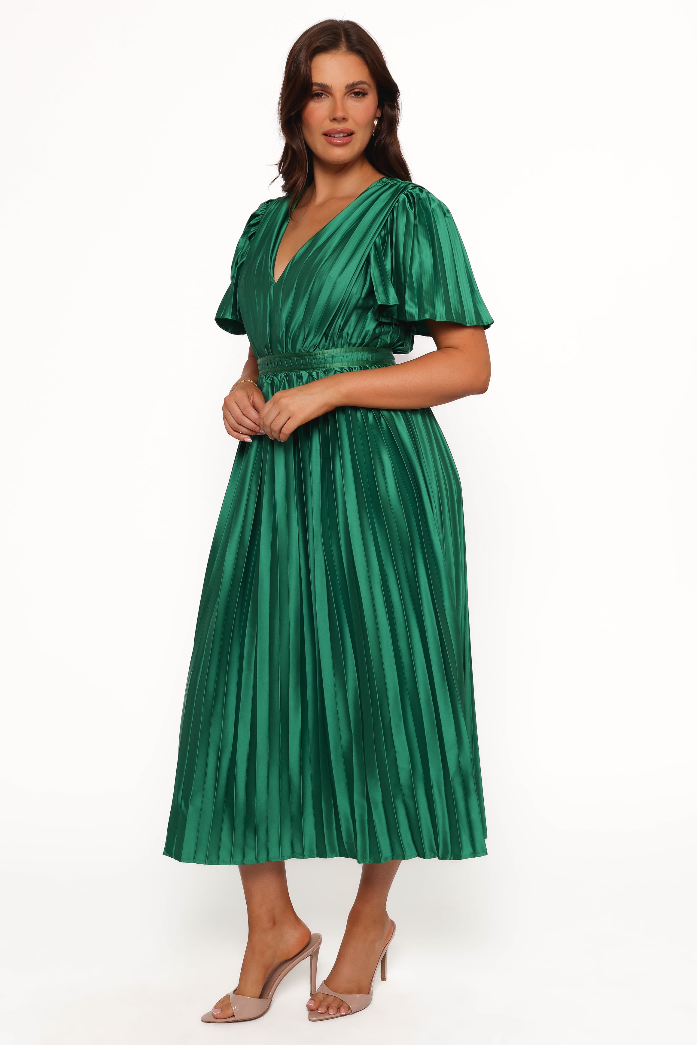 DRESSES Keelah Midi Dress - Emerald Green