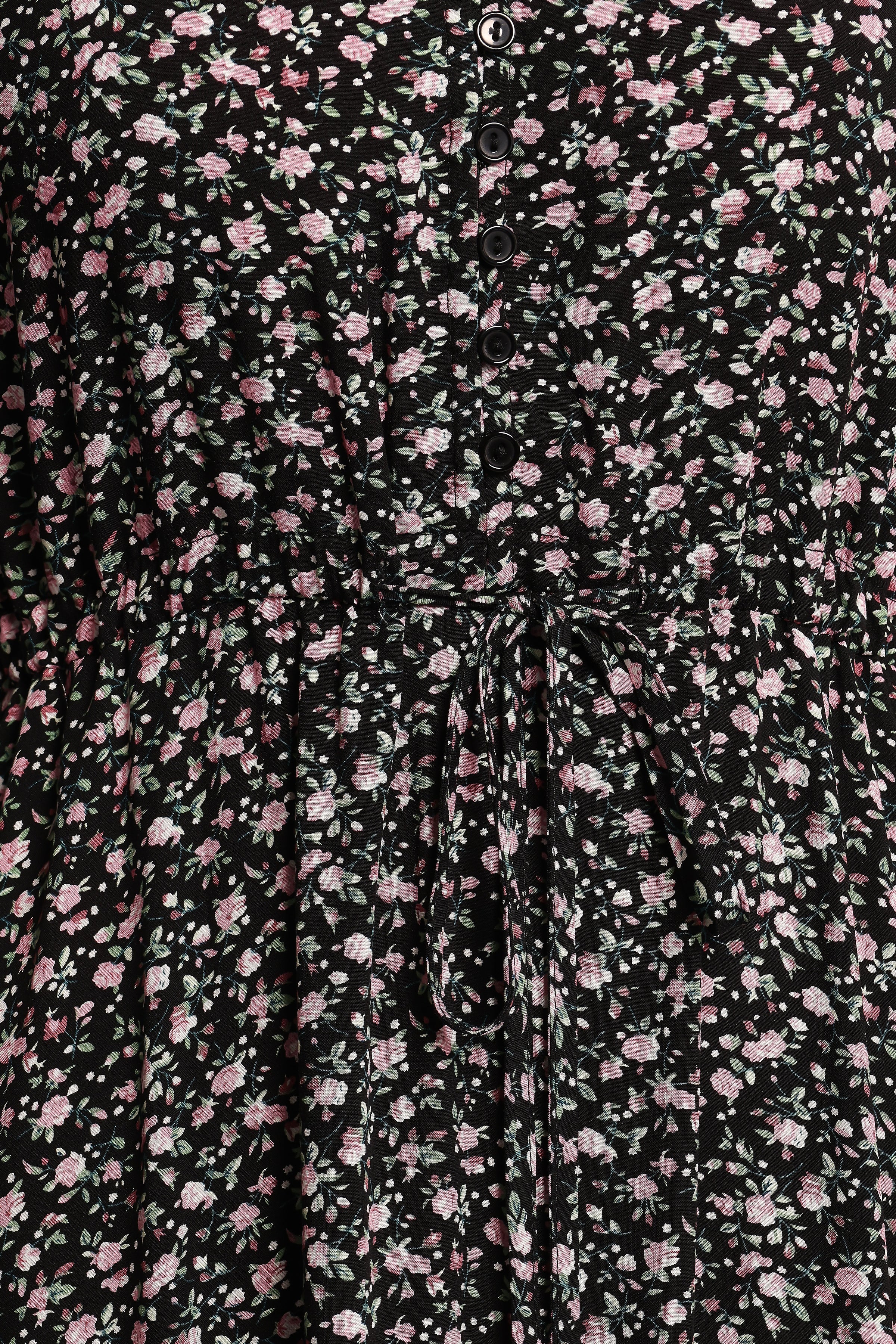 DRESSES Kelda Dress - Black Rosebud Floral