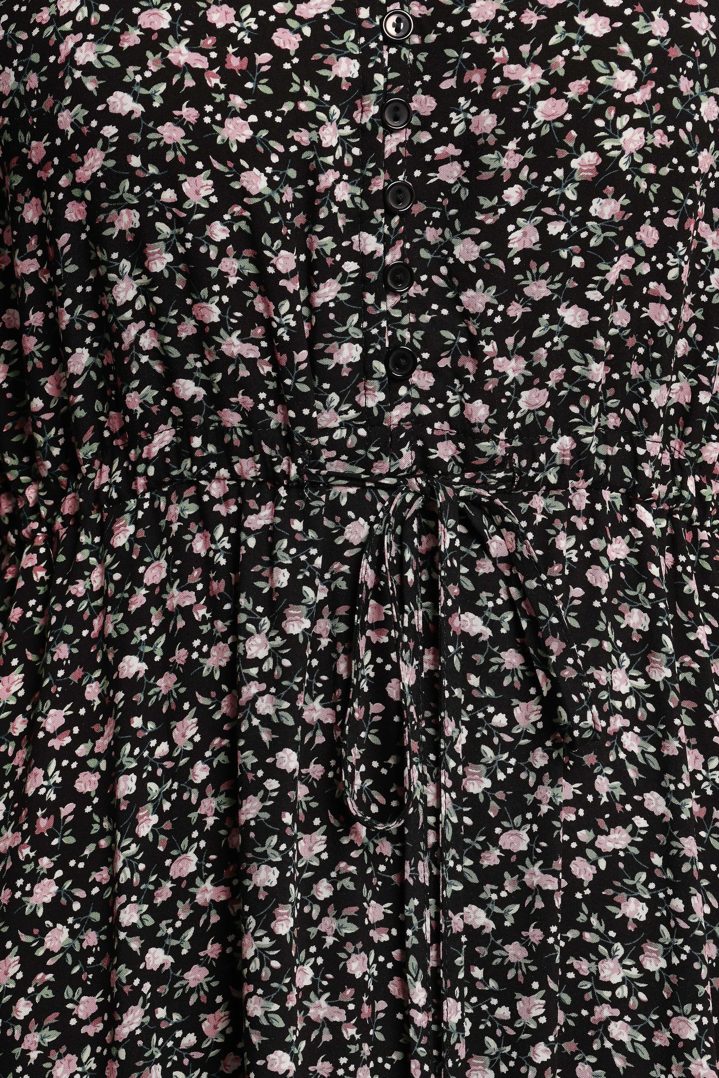 DRESSES Kelda Dress - Black Rosebud Floral