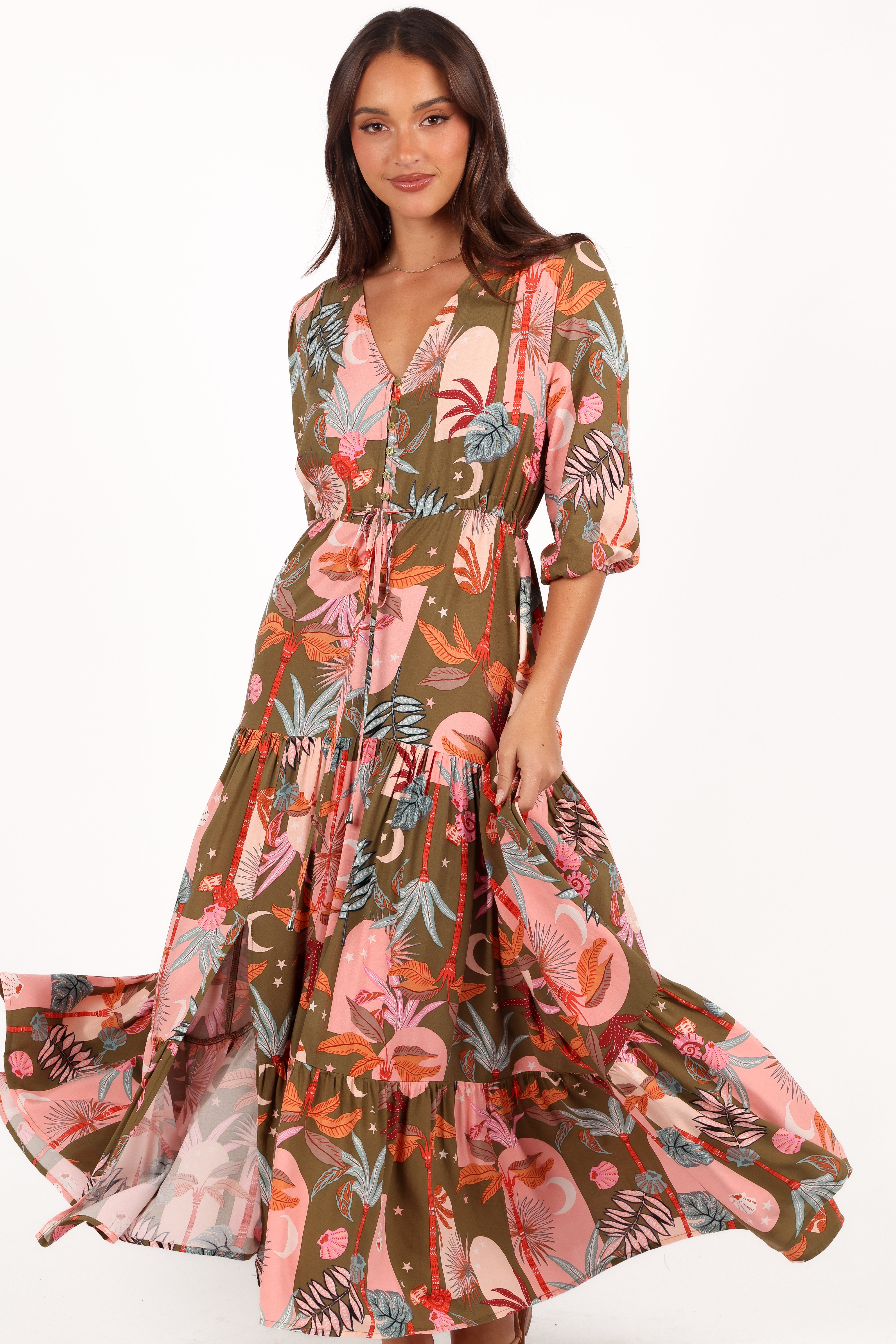 DRESSES Kelda Dress - Green Multi