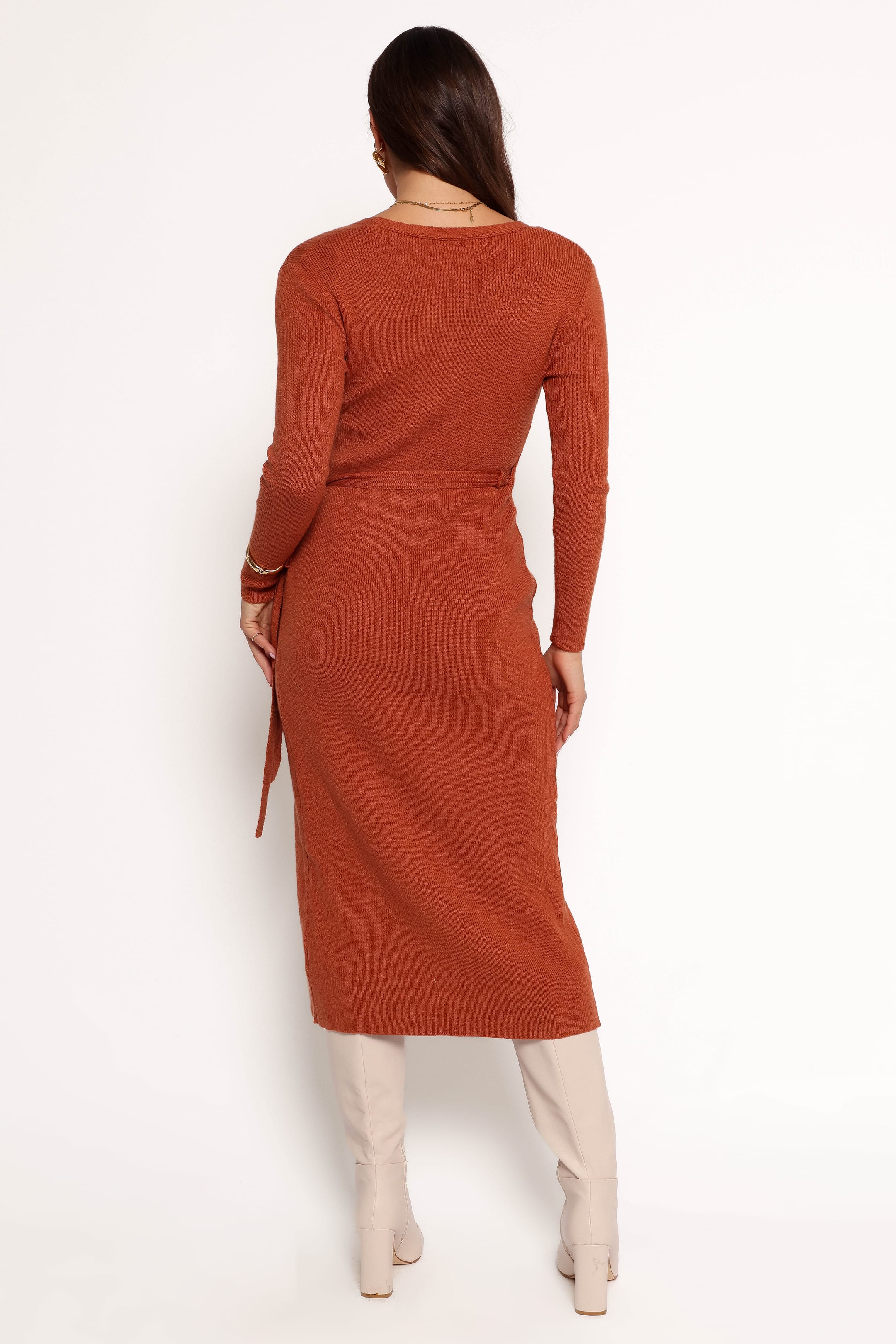 DRESSES Kellan Wrap Midi Dress - Bronze