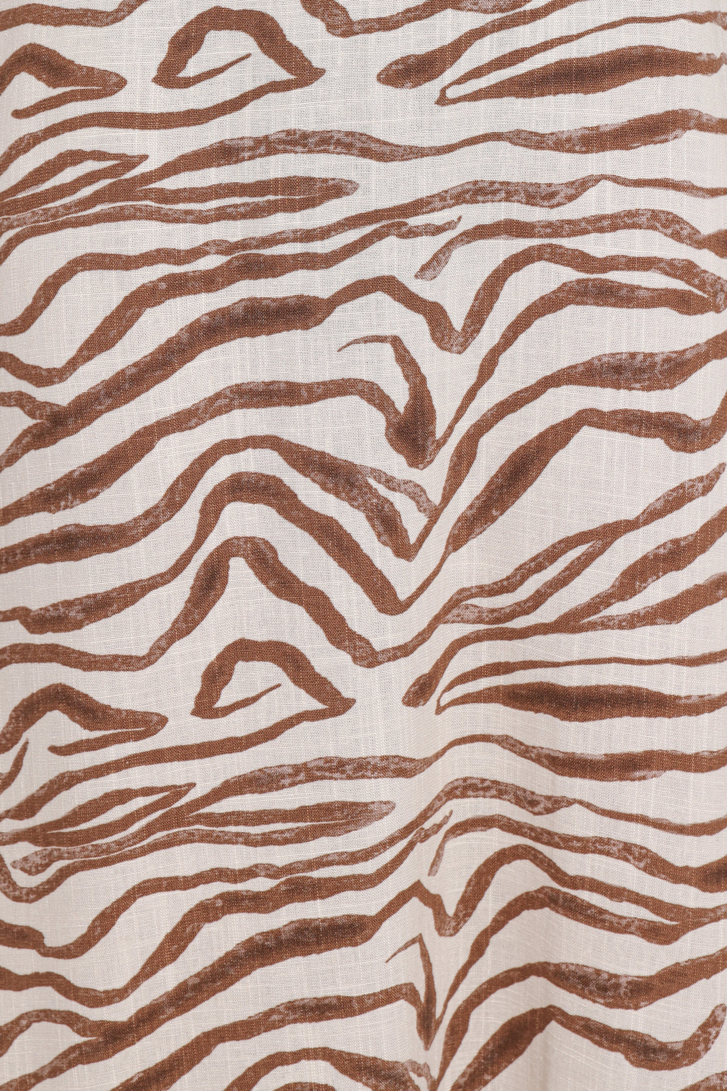 DRESSES Kelsie Midi Dress - Brown Zebra