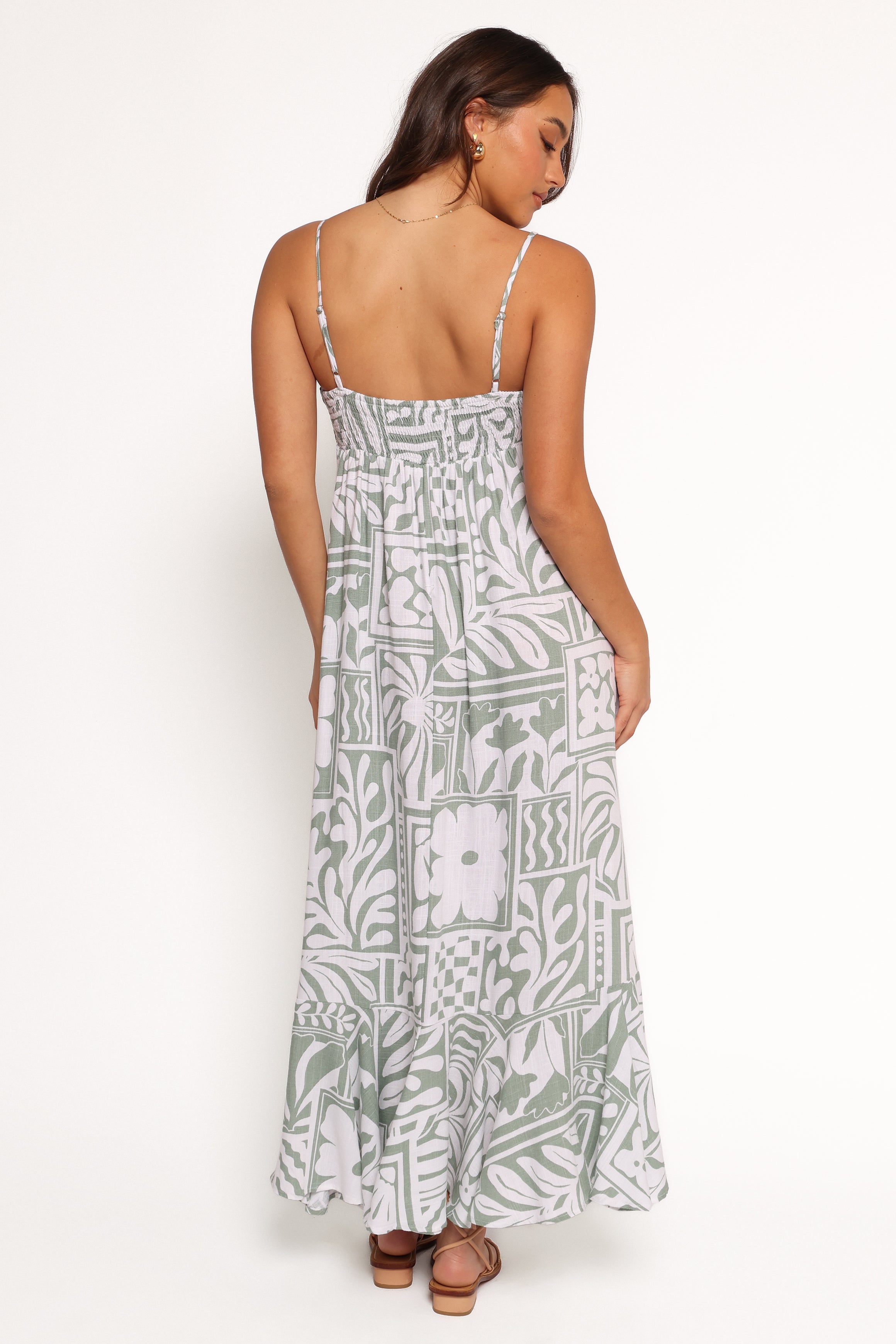 DRESSES Kelsie Midi Dress - Sage Print