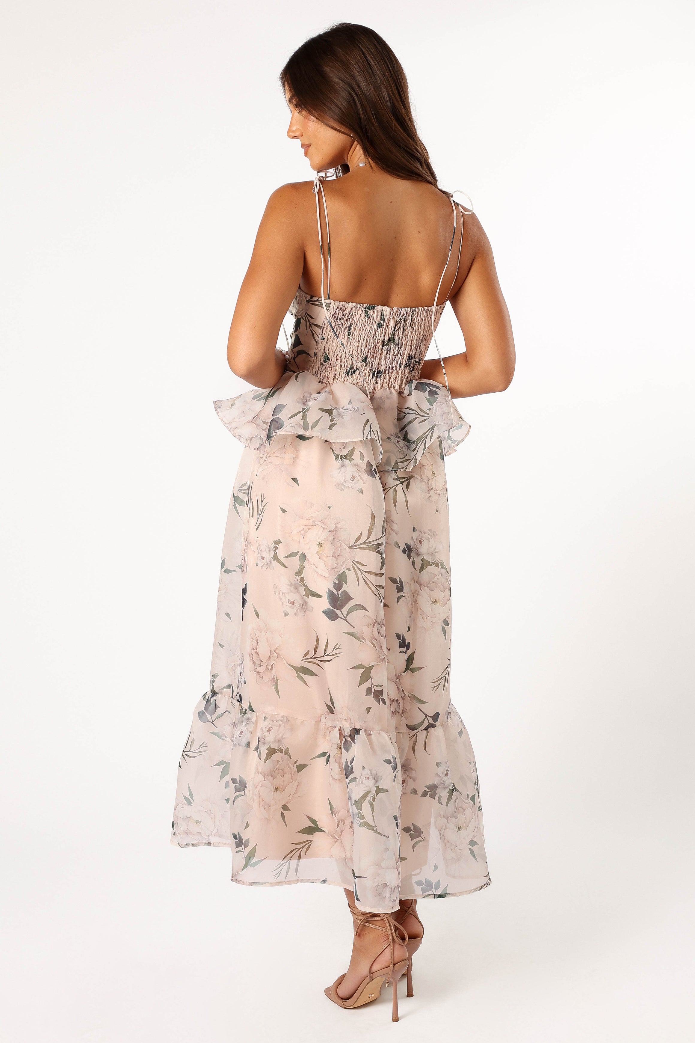 DRESSES @Kennie Midi Dress - Pink Floral