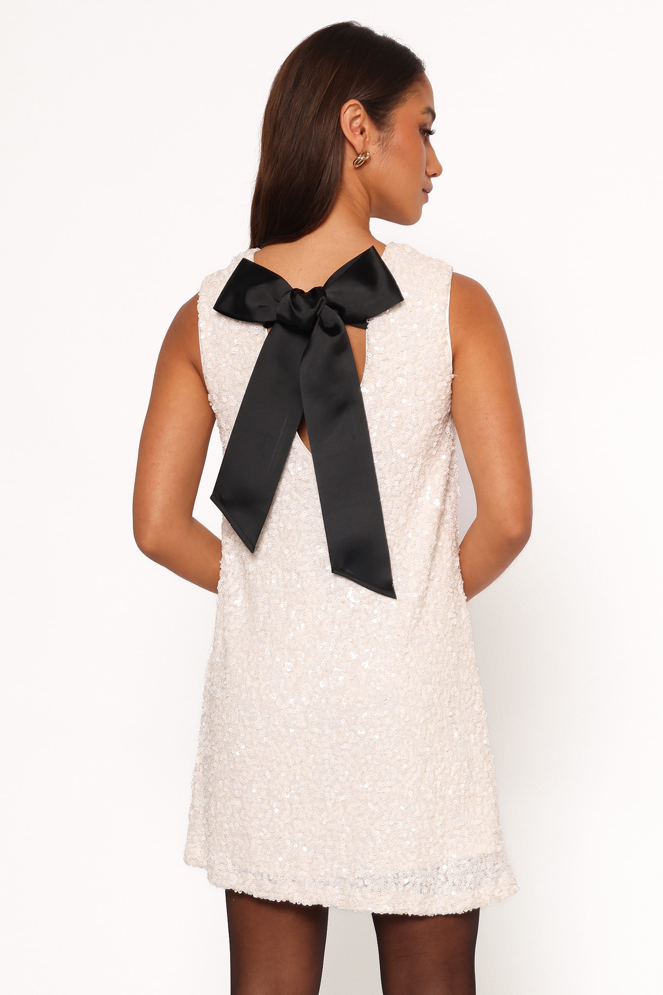 DRESSES Kezie Sequin Mini Dress - Cream