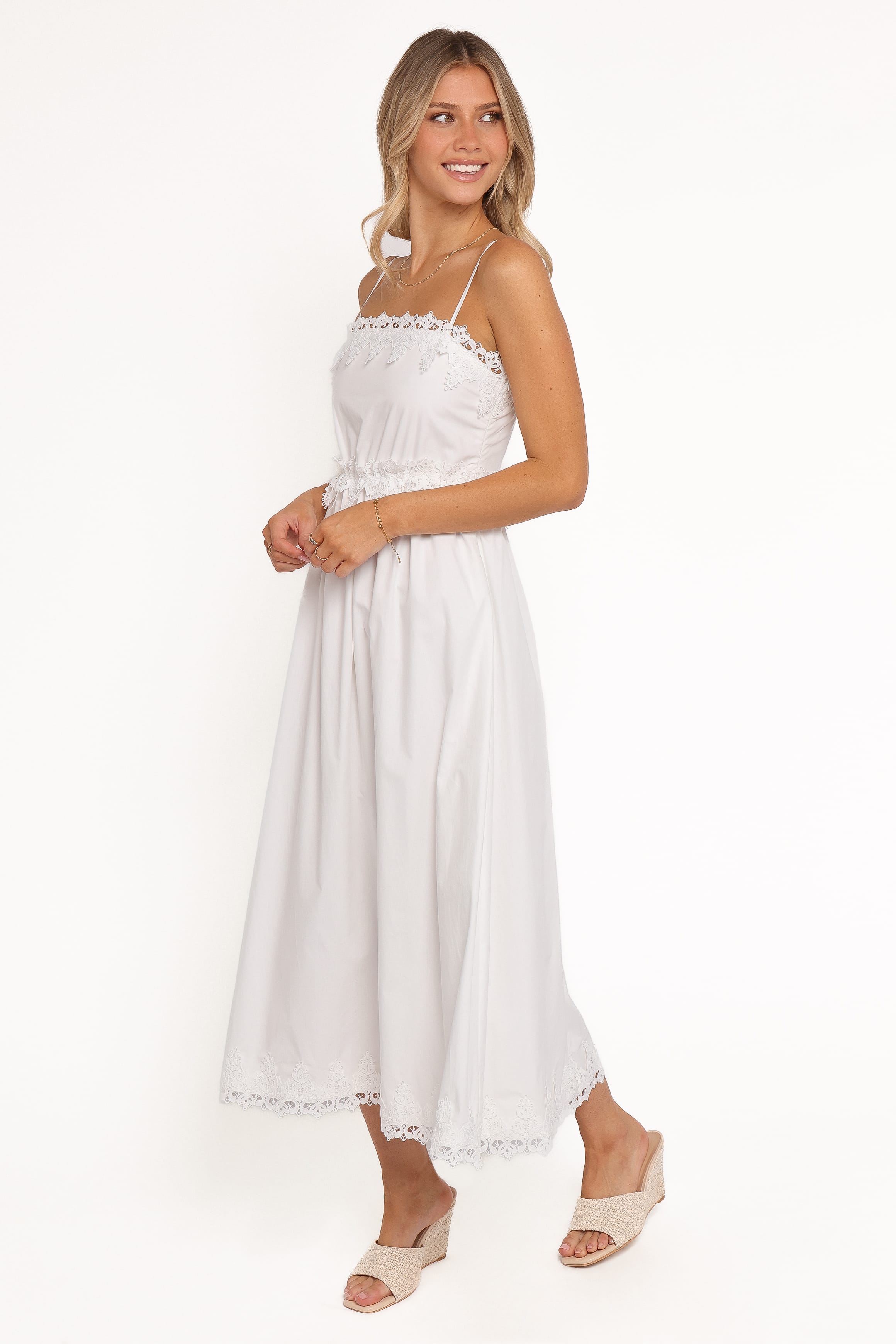 DRESSES Kiana Midi Dress - White
