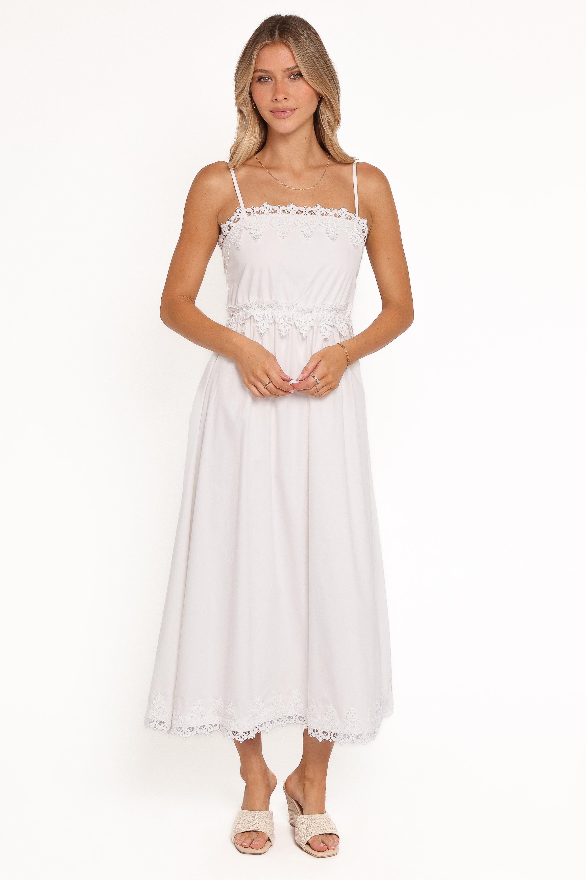 DRESSES Kiana Midi Dress - White