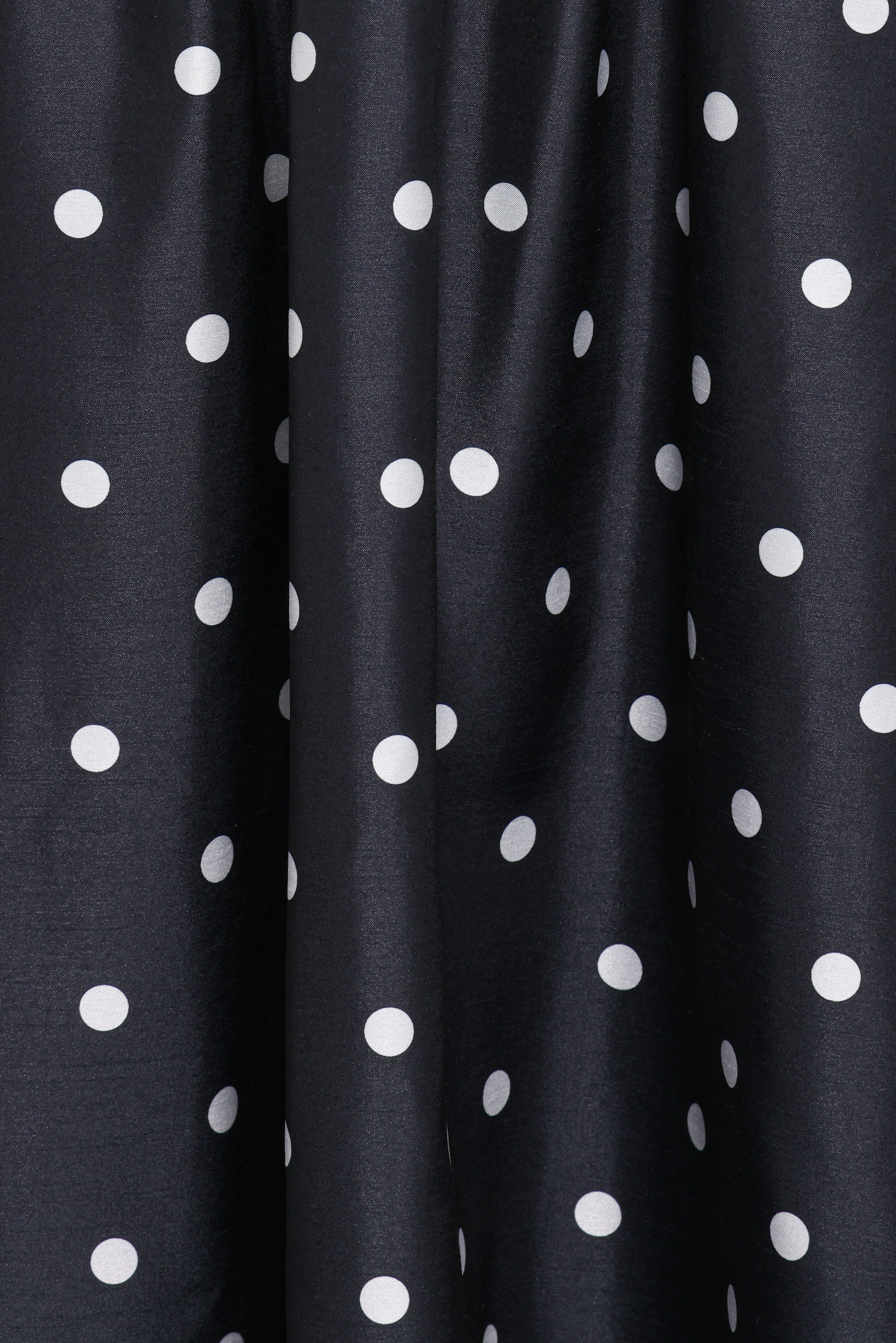DRESSES Kimbra Strapless Midi Dress - Black Polka Dot
