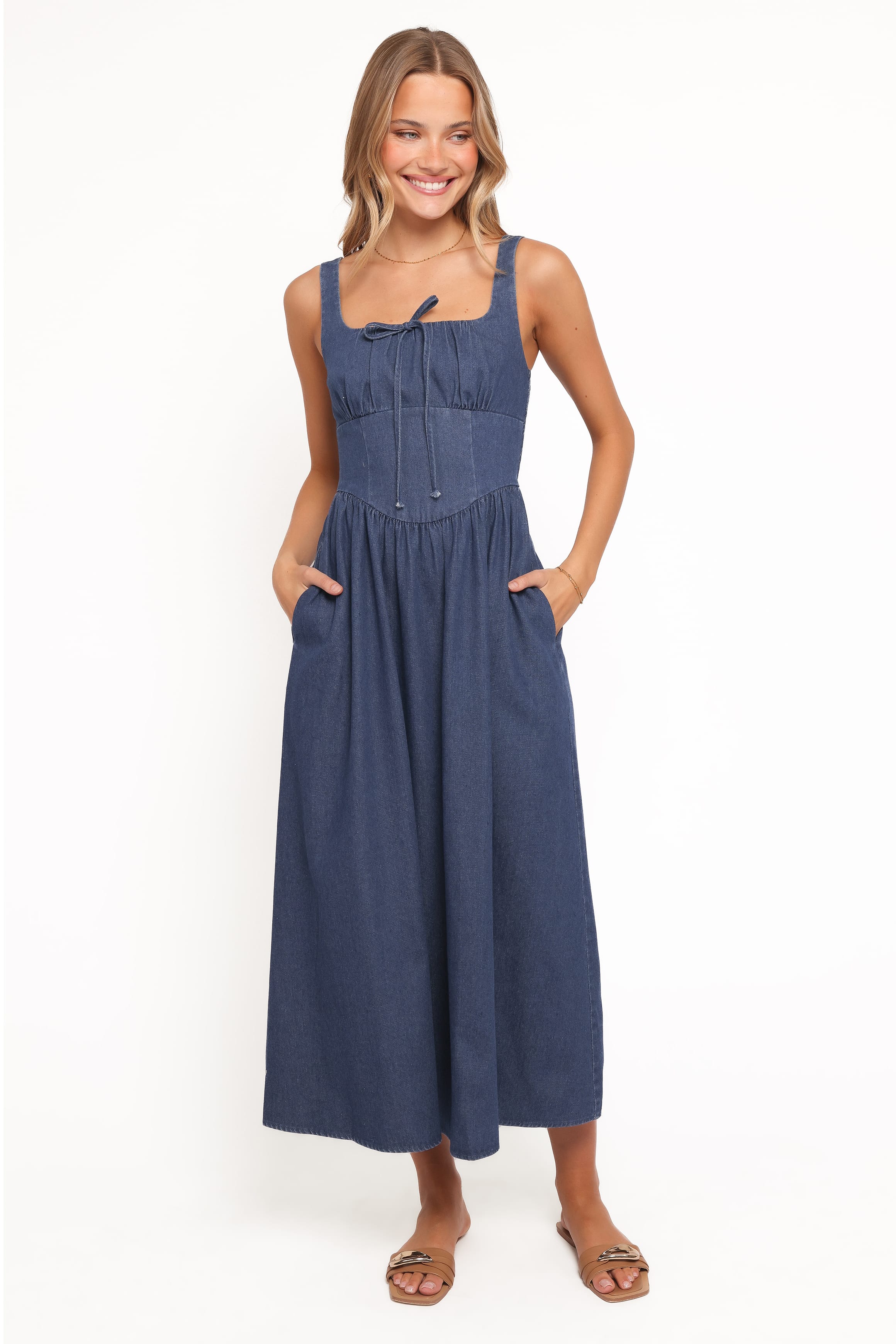 DRESSES Kinslee Midi Dress - Denim