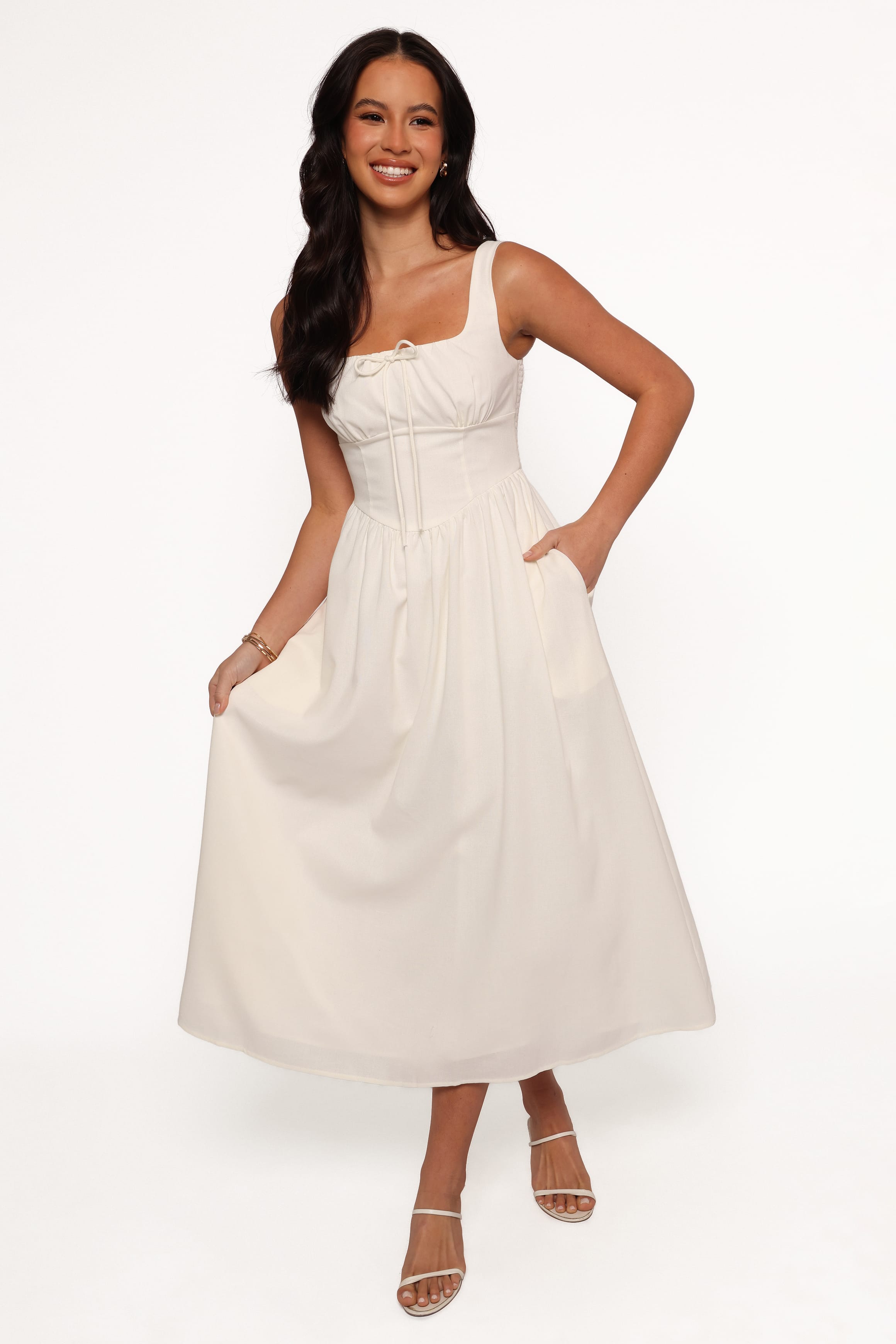 DRESSES Kinslee Midi Dress - White