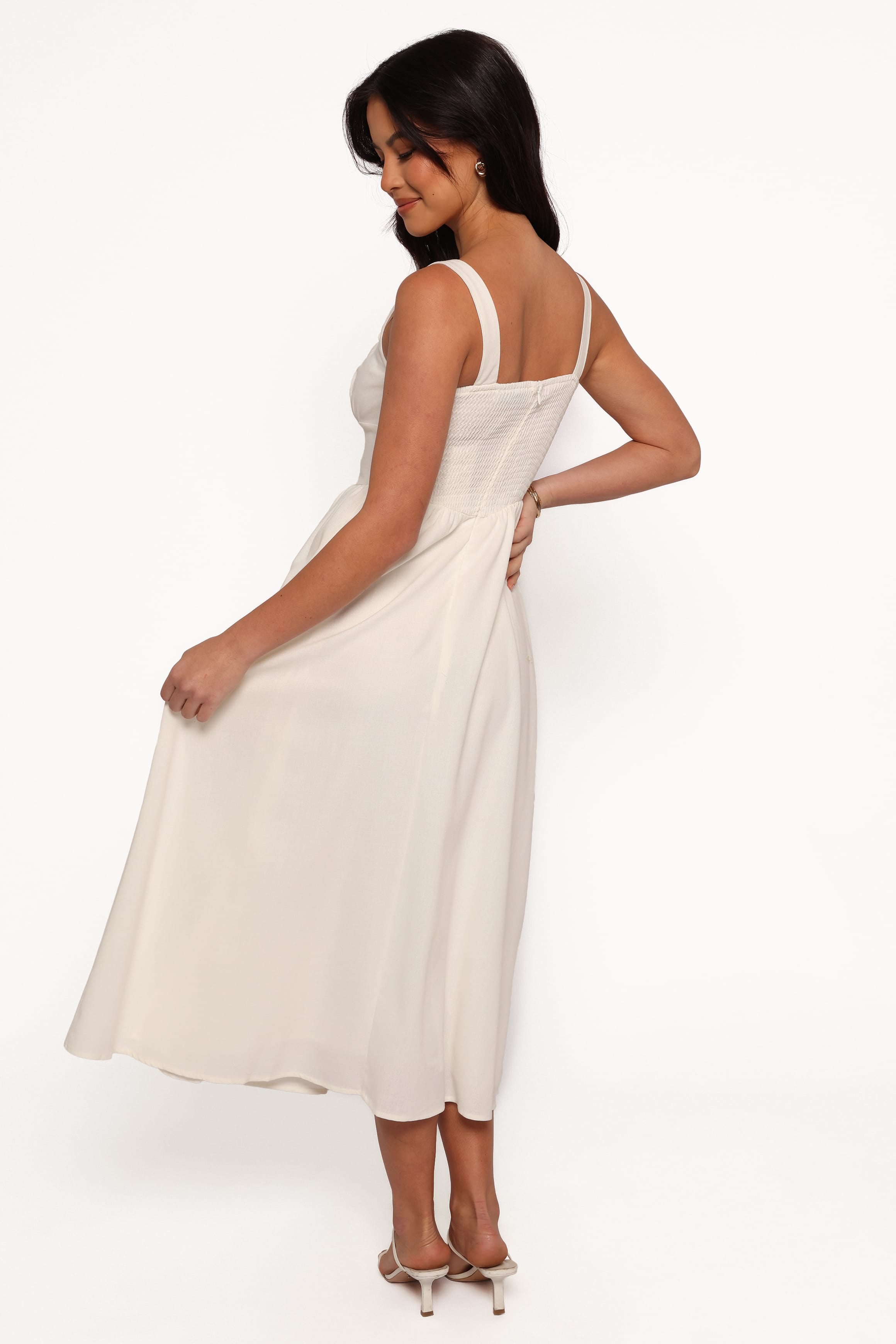 DRESSES Kinslee Midi Dress - White