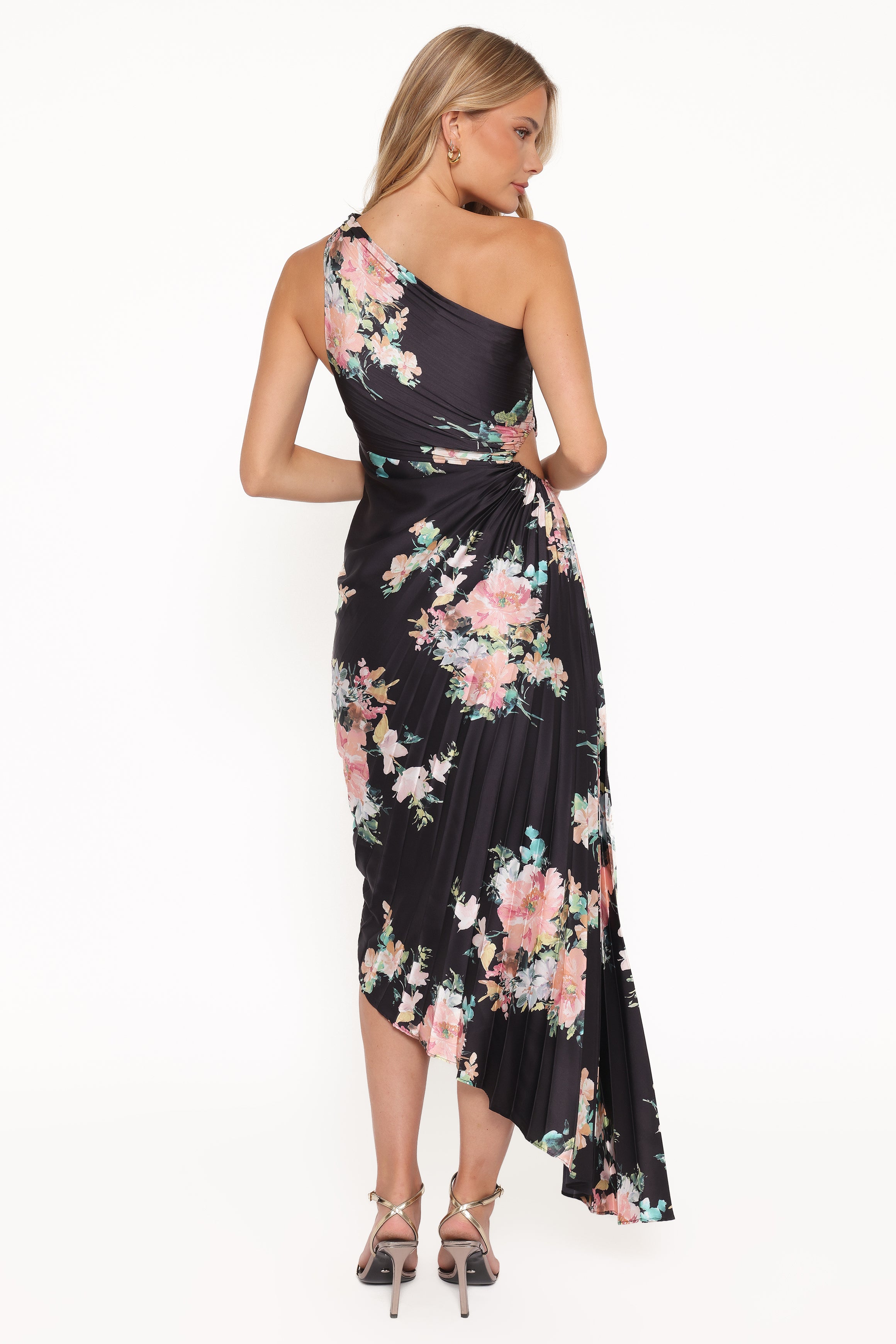 DRESSES Kleo One Shoulder Maxi Dress - Black Floral