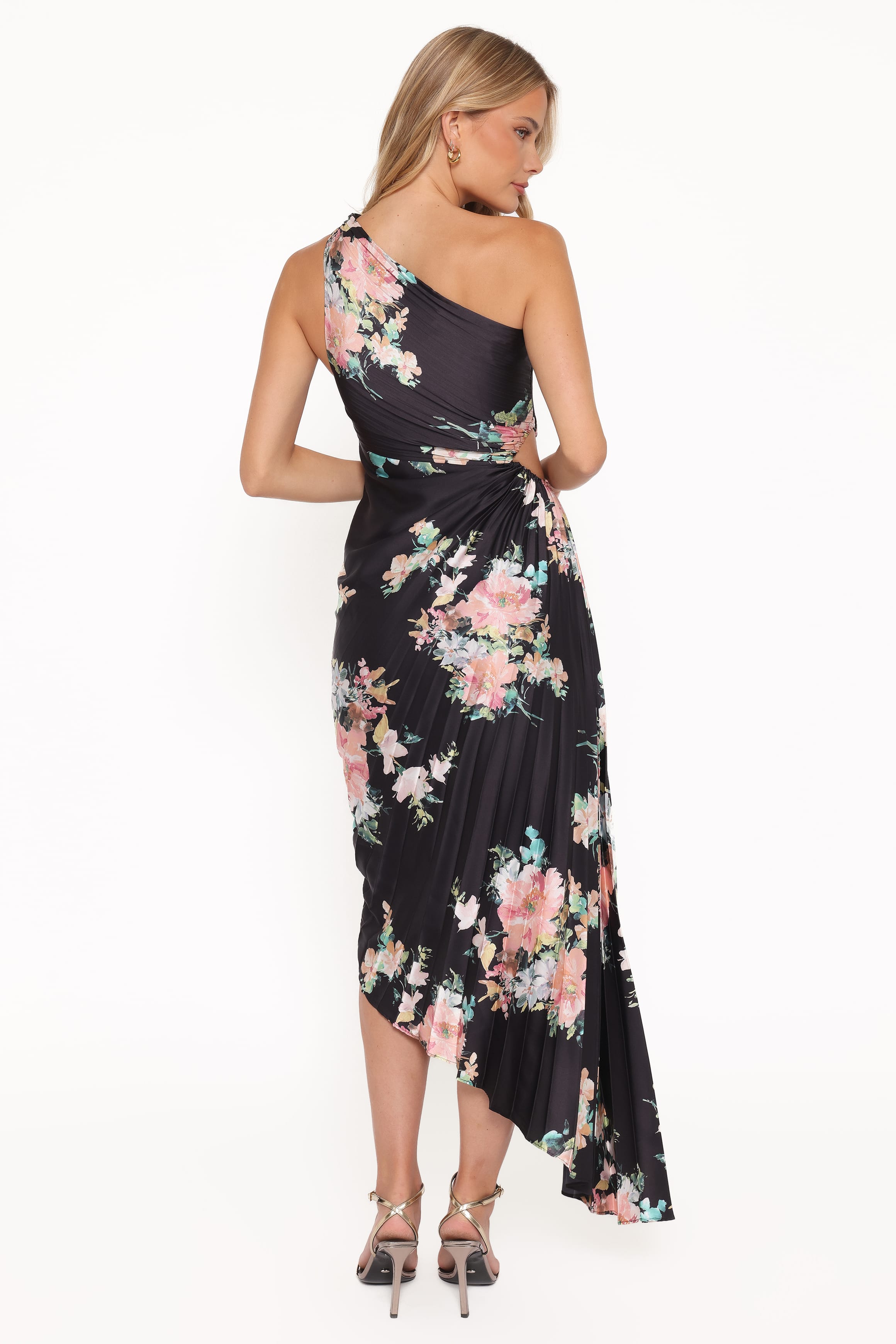DRESSES Kleo One Shoulder Maxi Dress - Black Floral
