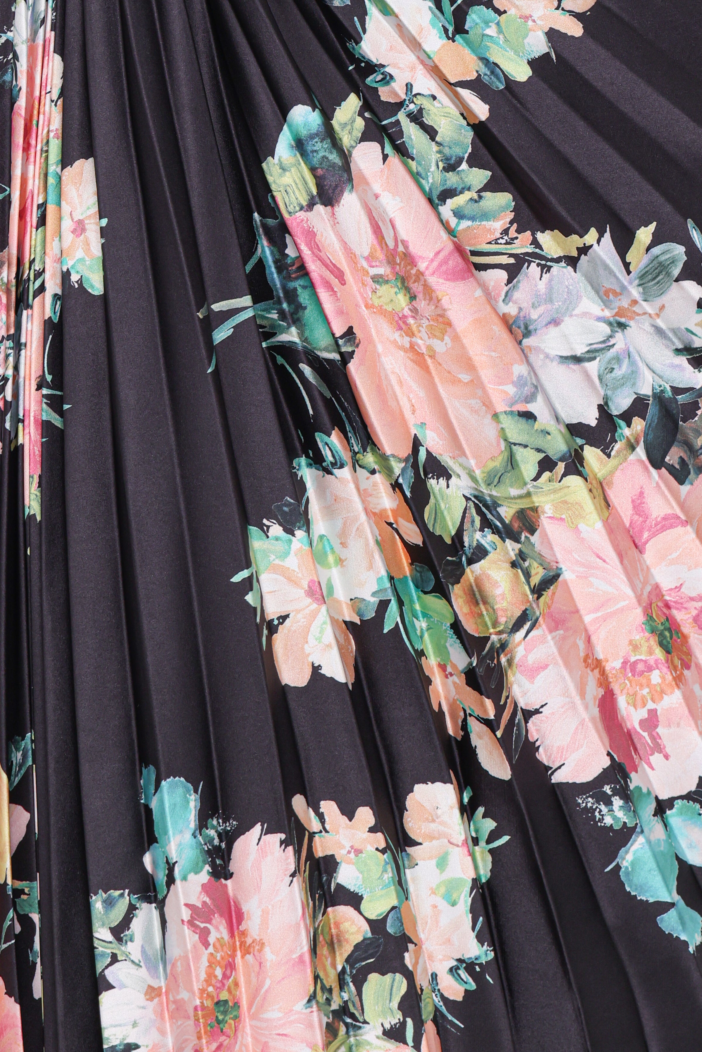 DRESSES Kleo One Shoulder Maxi Dress - Black Floral