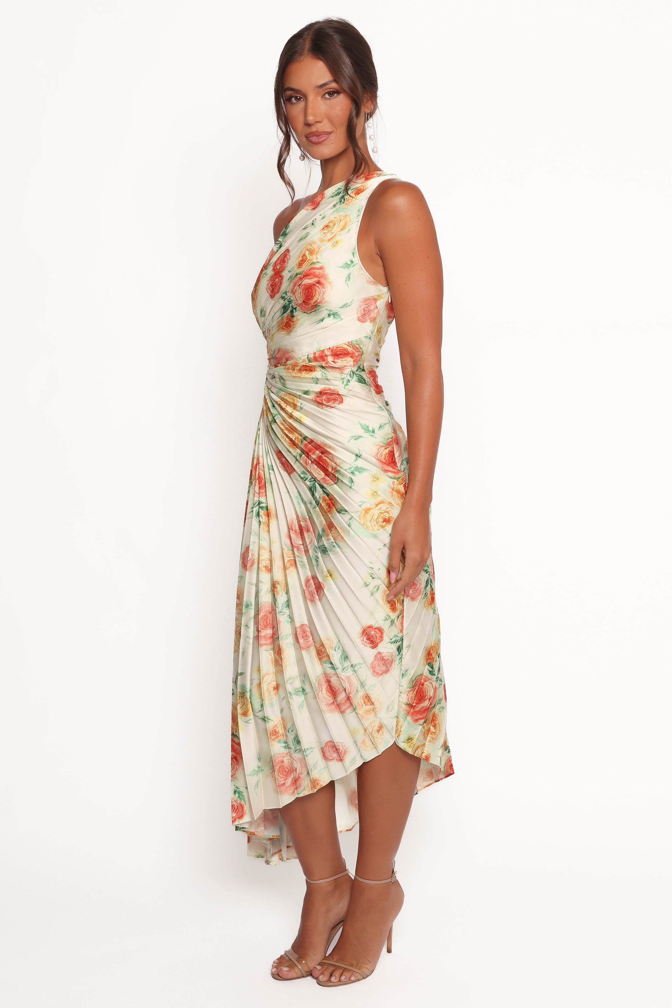 DRESSES Kleo One Shoulder Maxi Dress - Yellow Floral