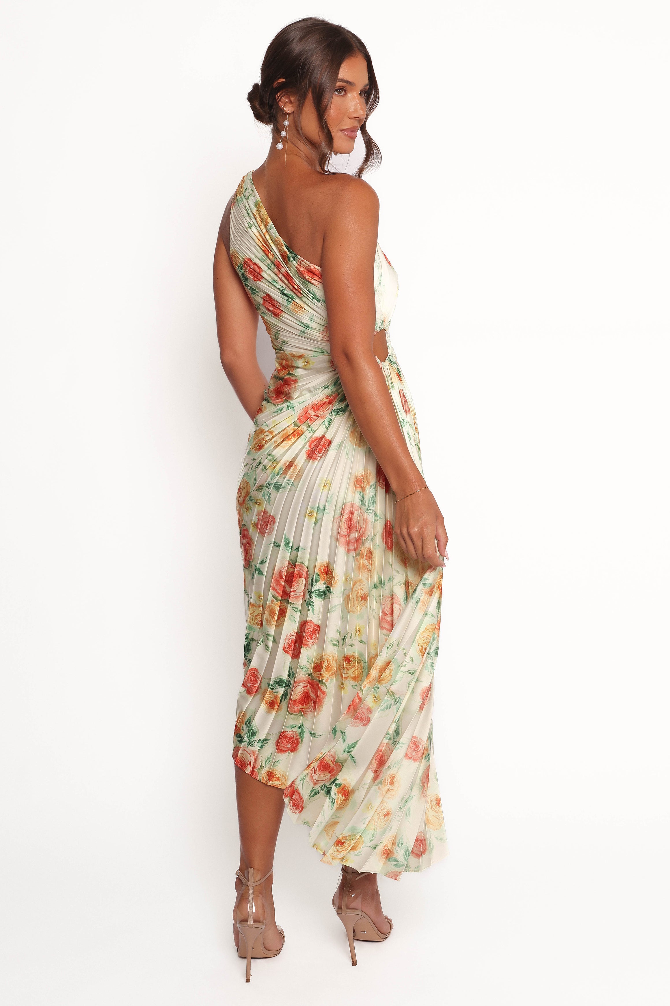 DRESSES Kleo One Shoulder Maxi Dress - Yellow Floral
