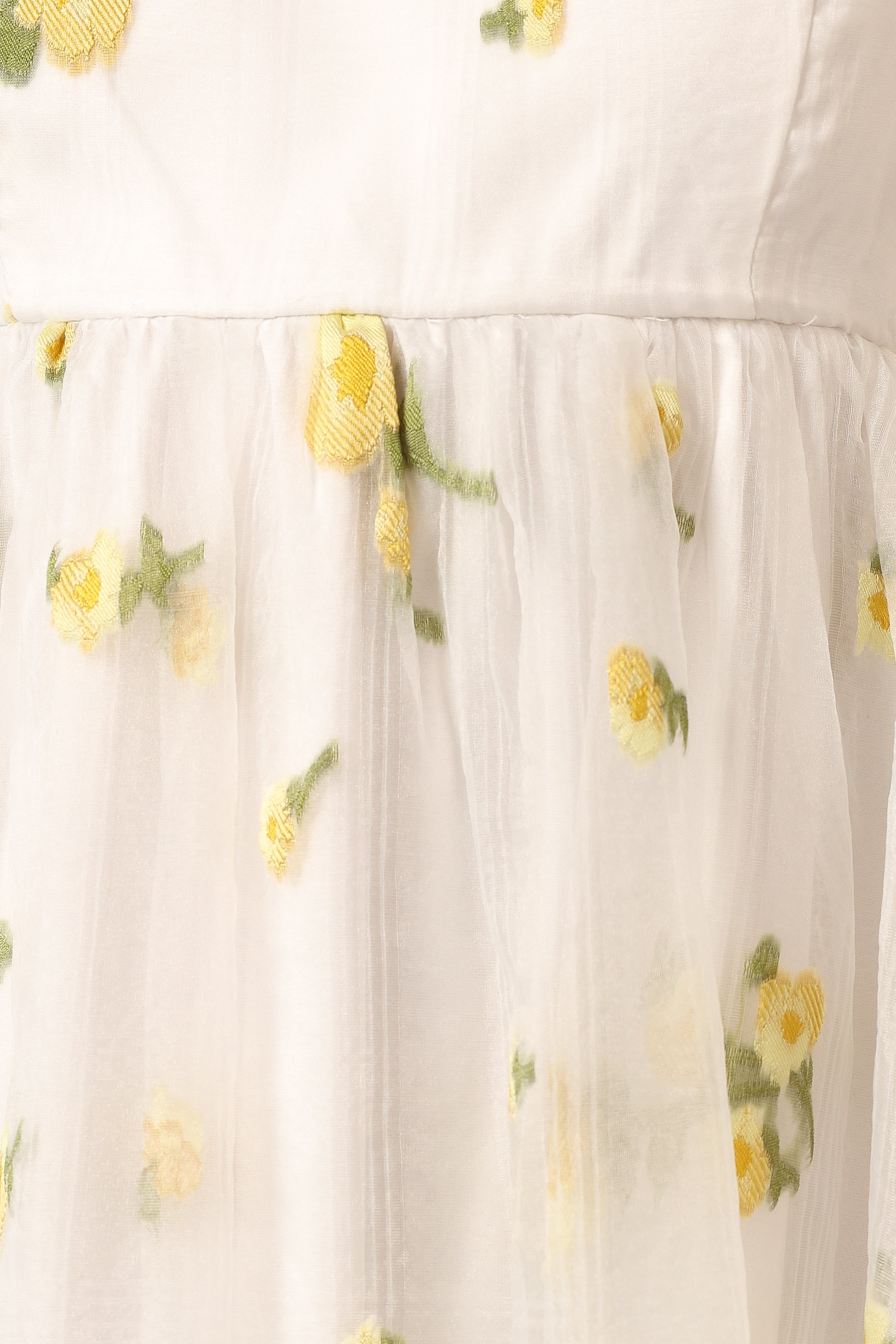 DRESSES @Kordyn Maxi Dress - White Yellow Floral