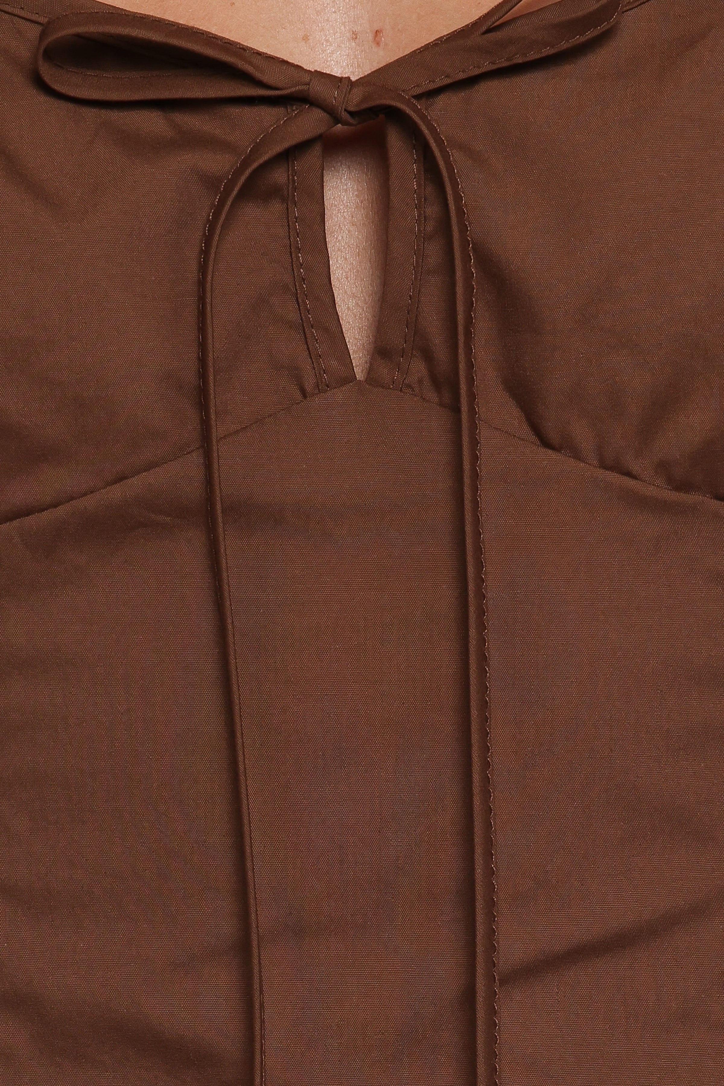DRESSES Lacey Mini Dress - Brown