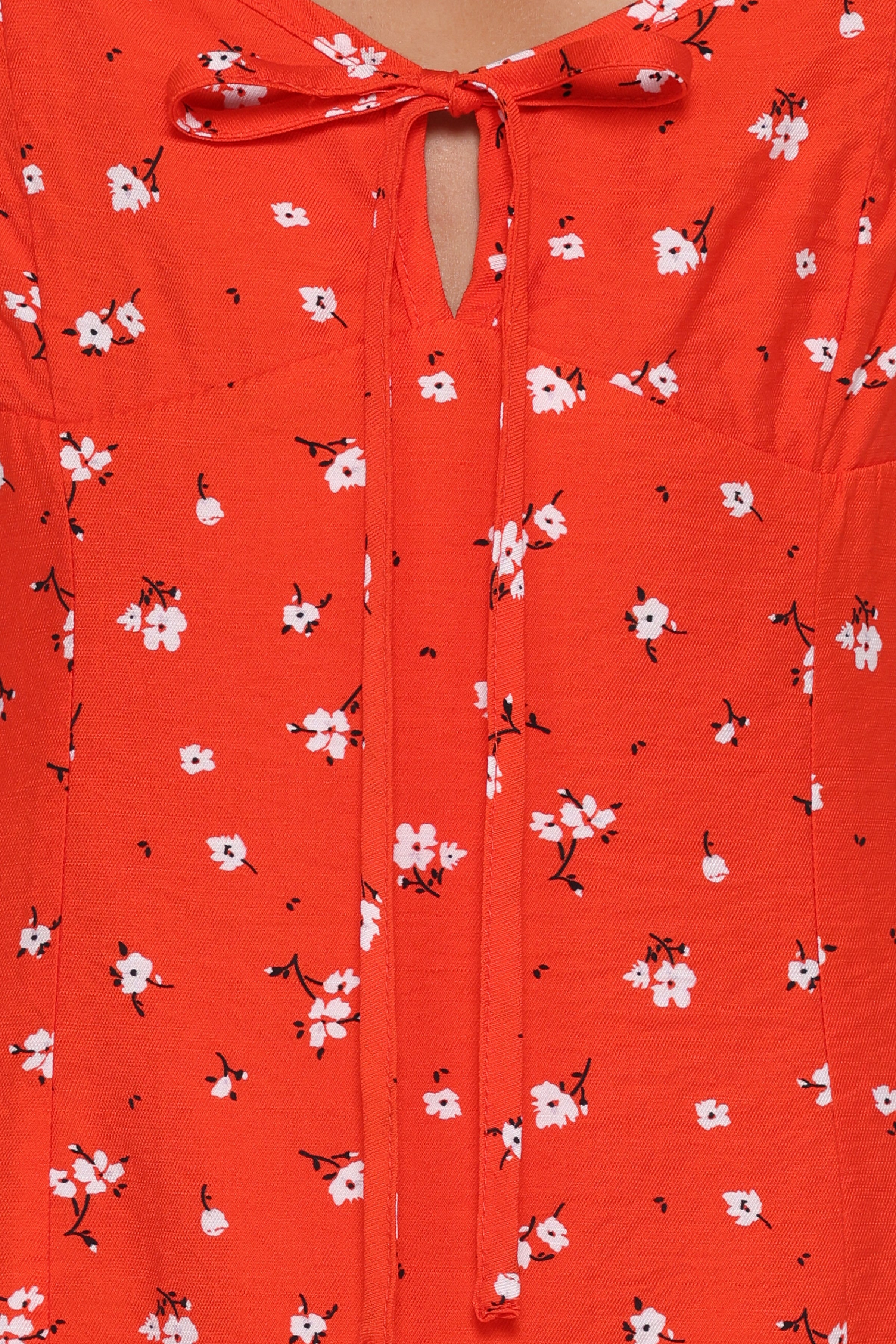 DRESSES Lacey Mini Dress - Red Floral